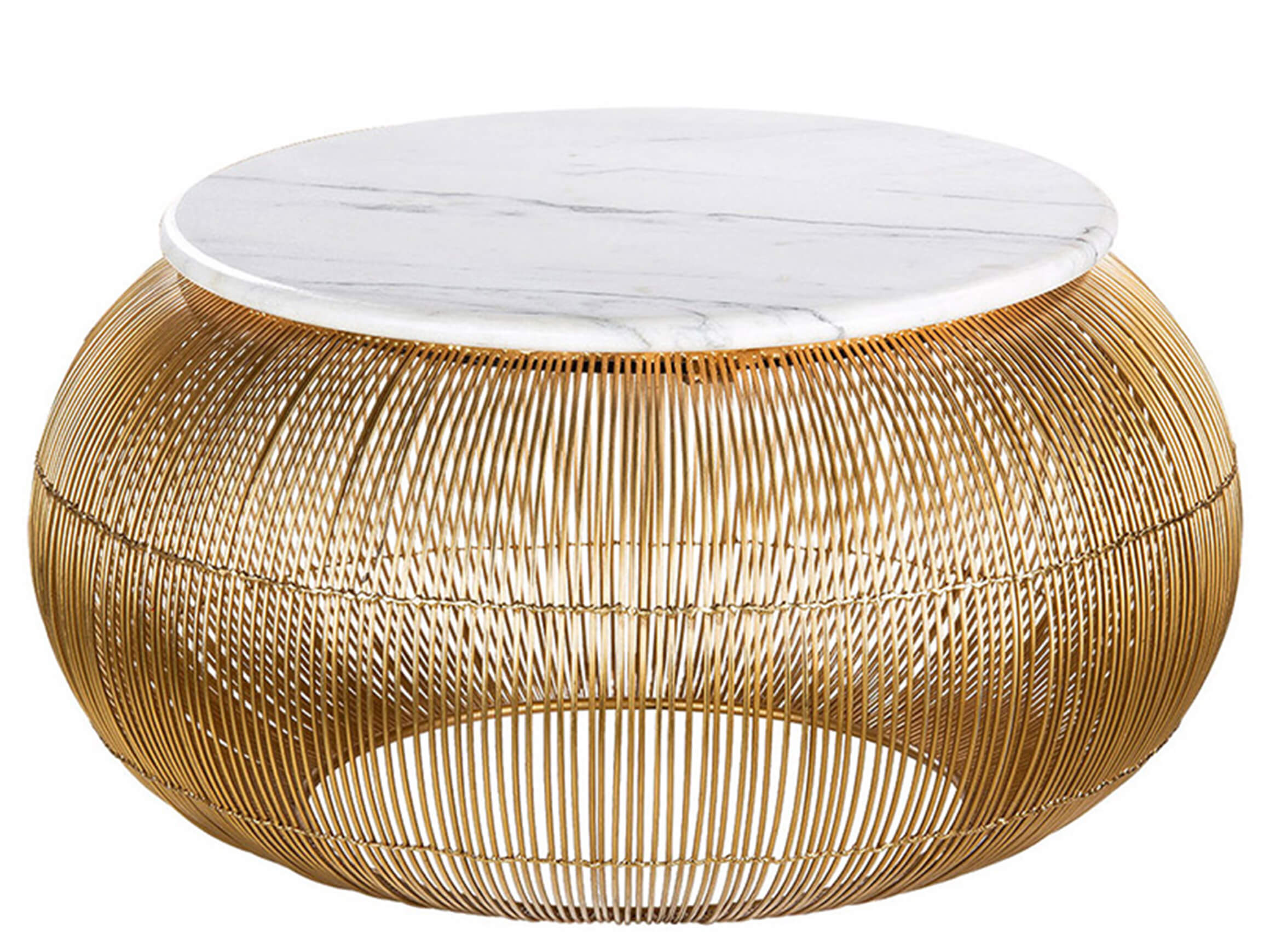 Beistelltisch Malmö, mit Marmorplatte H: 31 cm Gilde