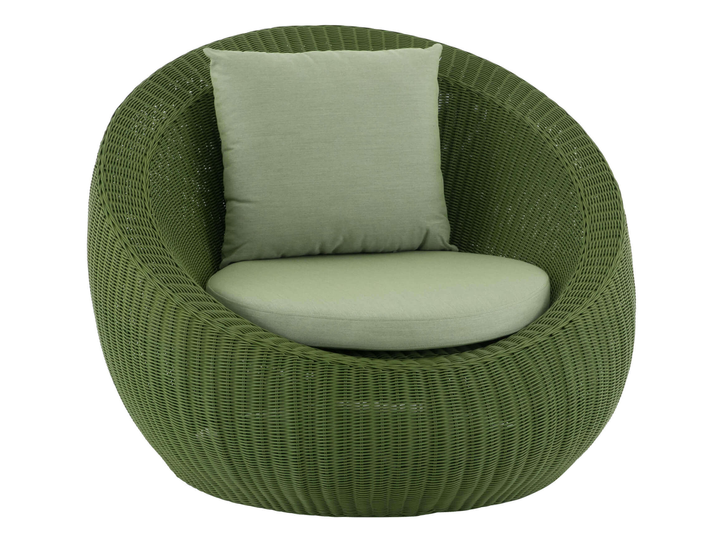 Gartensessel Anny Angelique von Stern Grün, Polyacryl, Geflecht, b 110 cm t