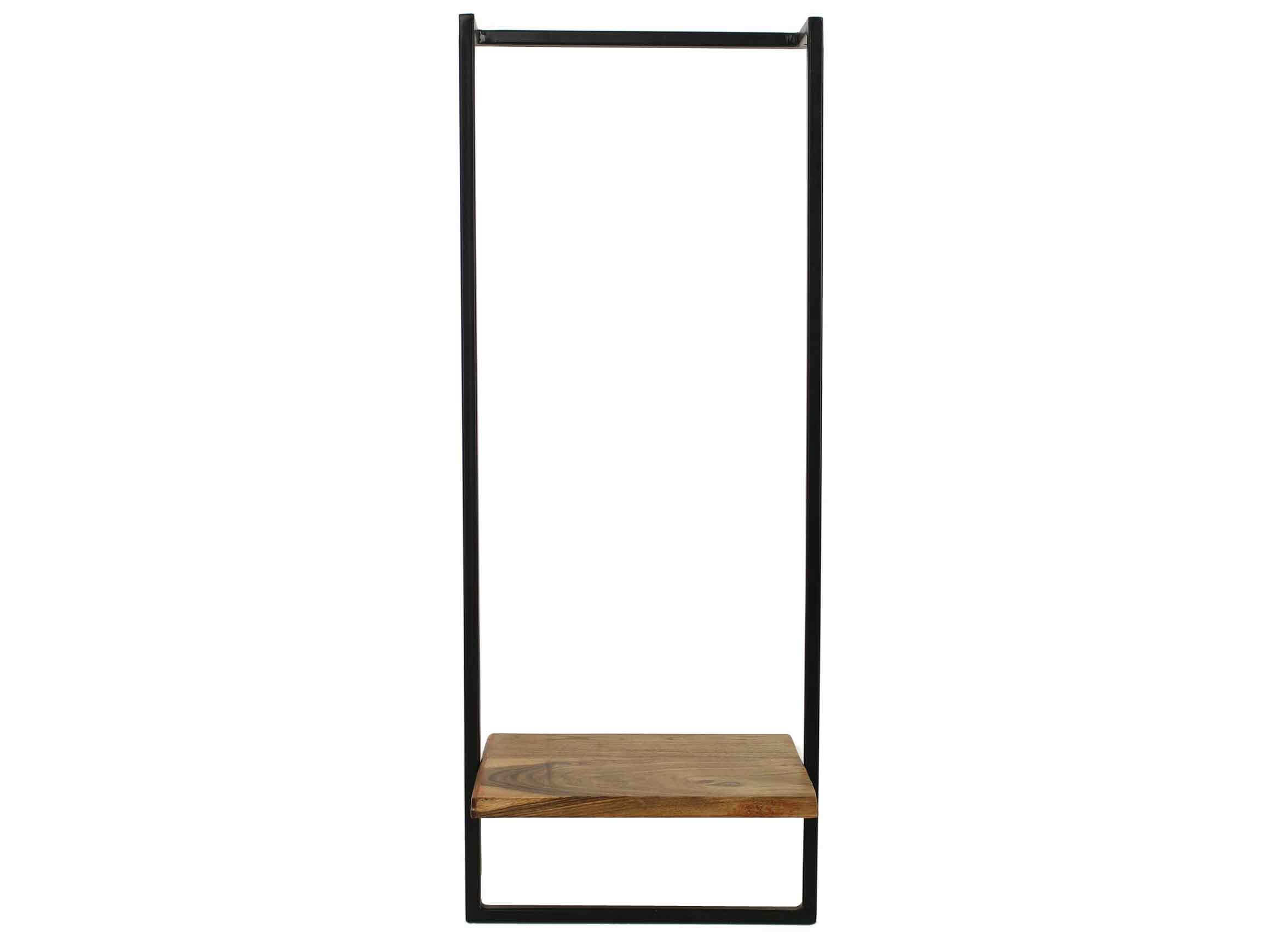 Wall decoration metal with wooden tray h: 76 cm Kersten