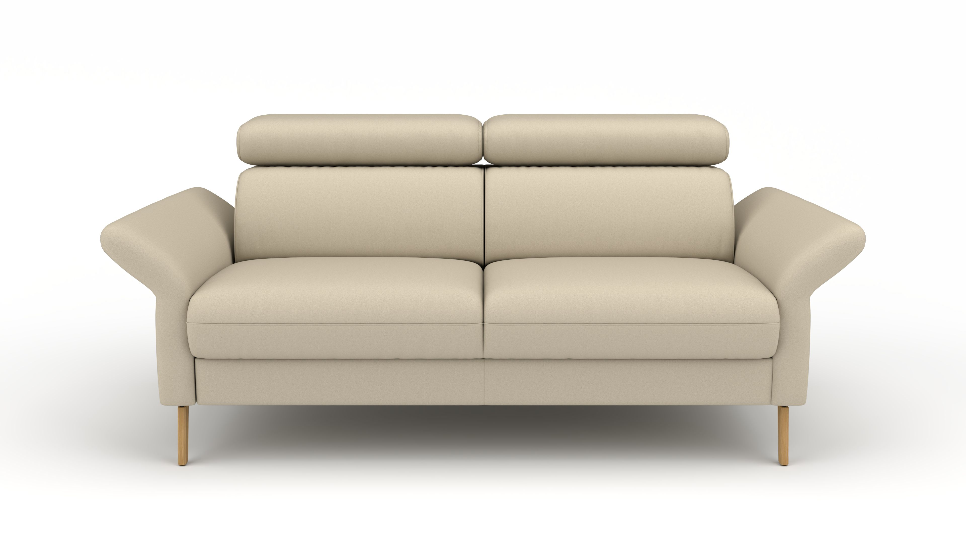Sofa Mars - 2,5-Sitzer UrbanDesign / Farbe: Beige / Bezugsmaterial: Stoff
