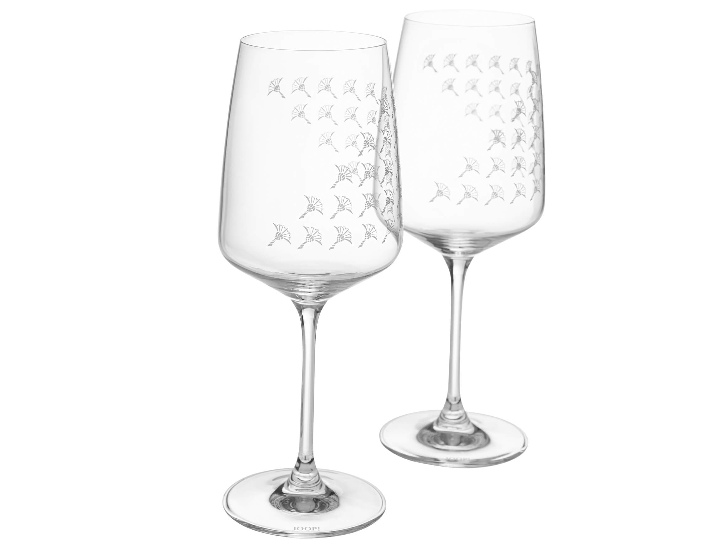 Joop Weissweinglas Set à 2 Stk Faded Cornflower, Weiss Matt Weiss | Schubiger Möbel