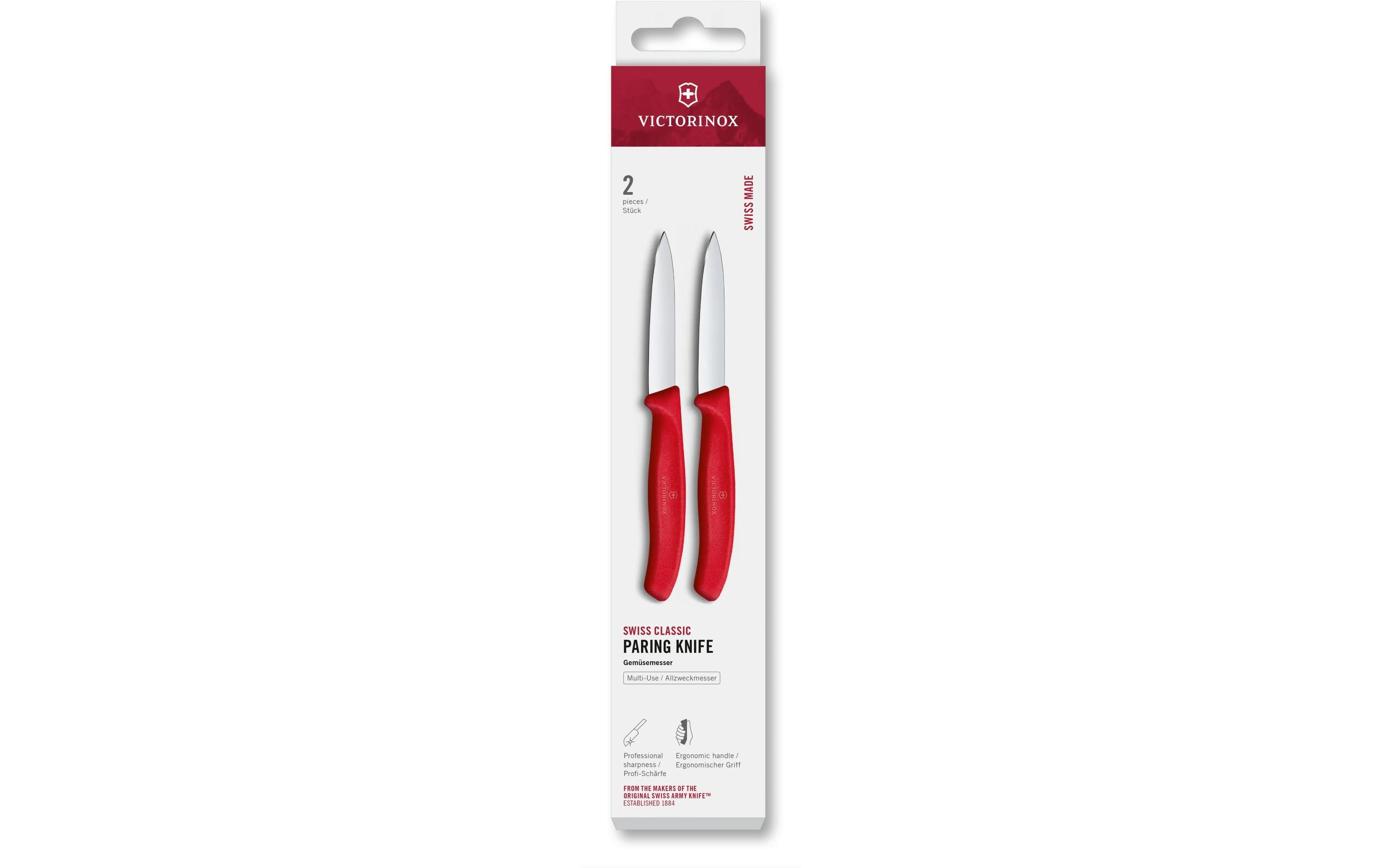 Messer-Set Swiss Classic, 8 cm, 2 Stück Von Victorinox Alltron / Farbe: Rot