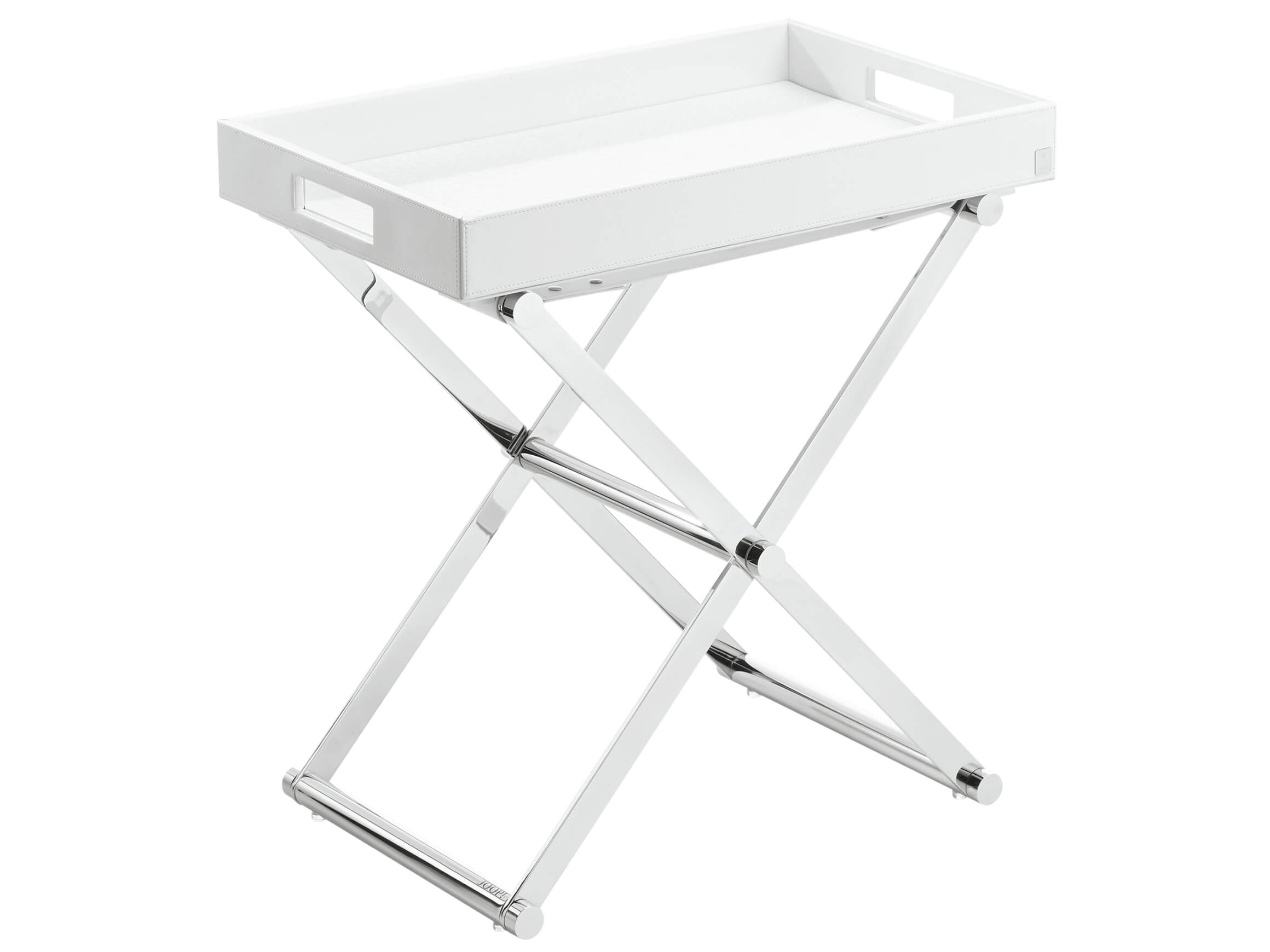 Beistelltisch klappbar mit Tablett L Klappbar mit Tablett l Joop/ Farbe: Weiss / Masse (BxT) :52x32 cm