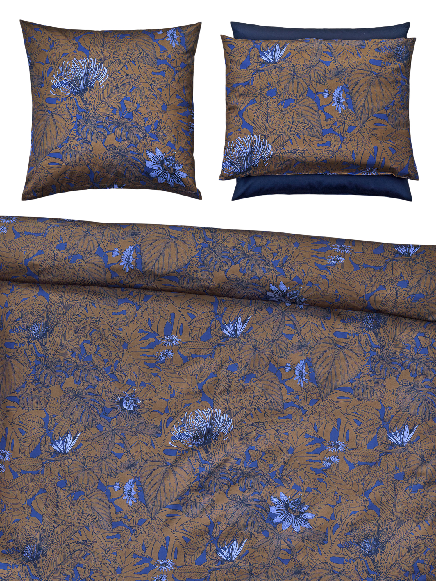 Fischbacher Christian & Co. AG Bettwäsche Satin Golden Garden B: 50 cm Gelb | Schubiger Möbel