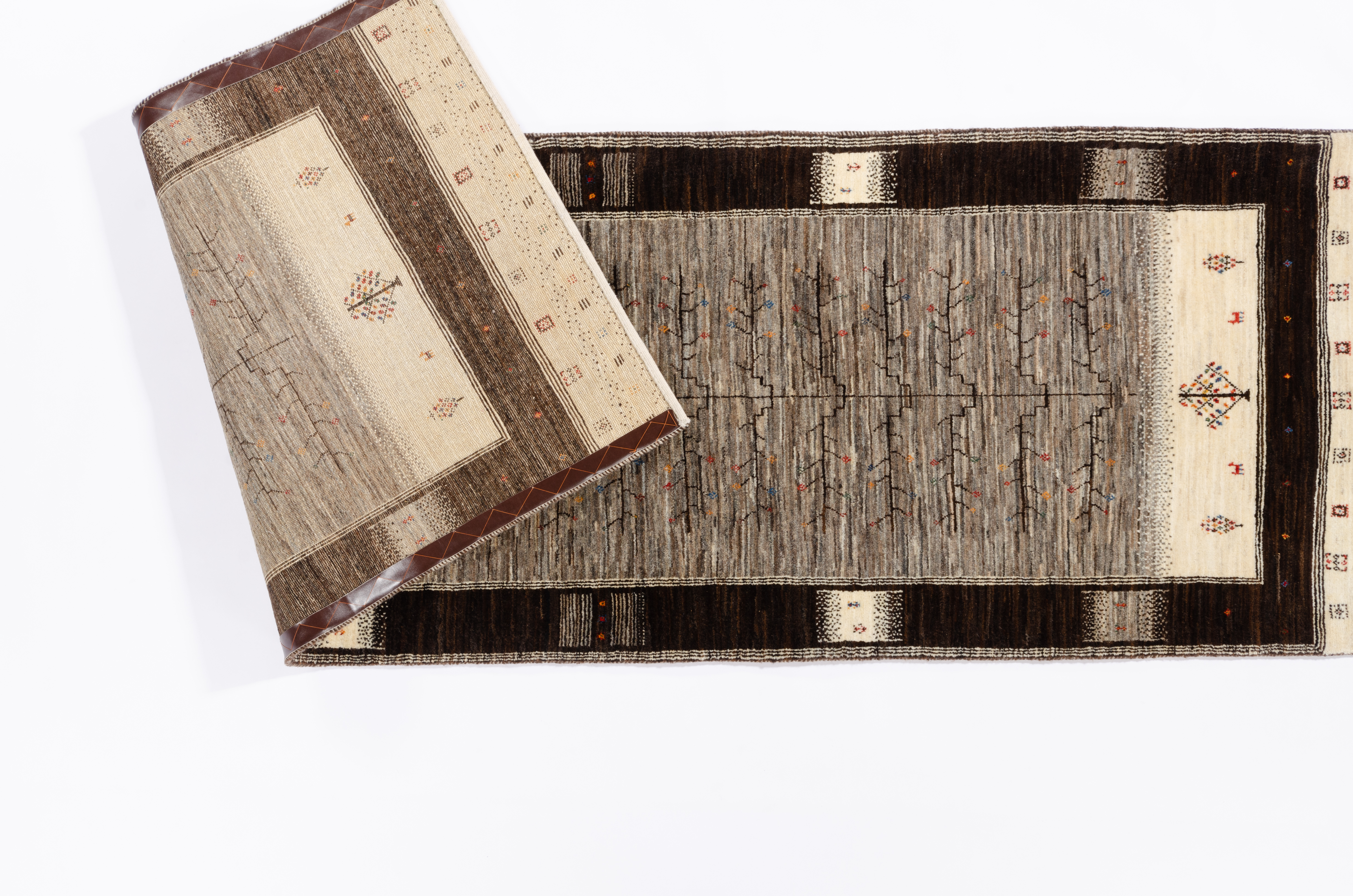 Nomadenteppich Lori Fein Negra/ Farbe: Grau / Masse (BxT) :96x294 cm