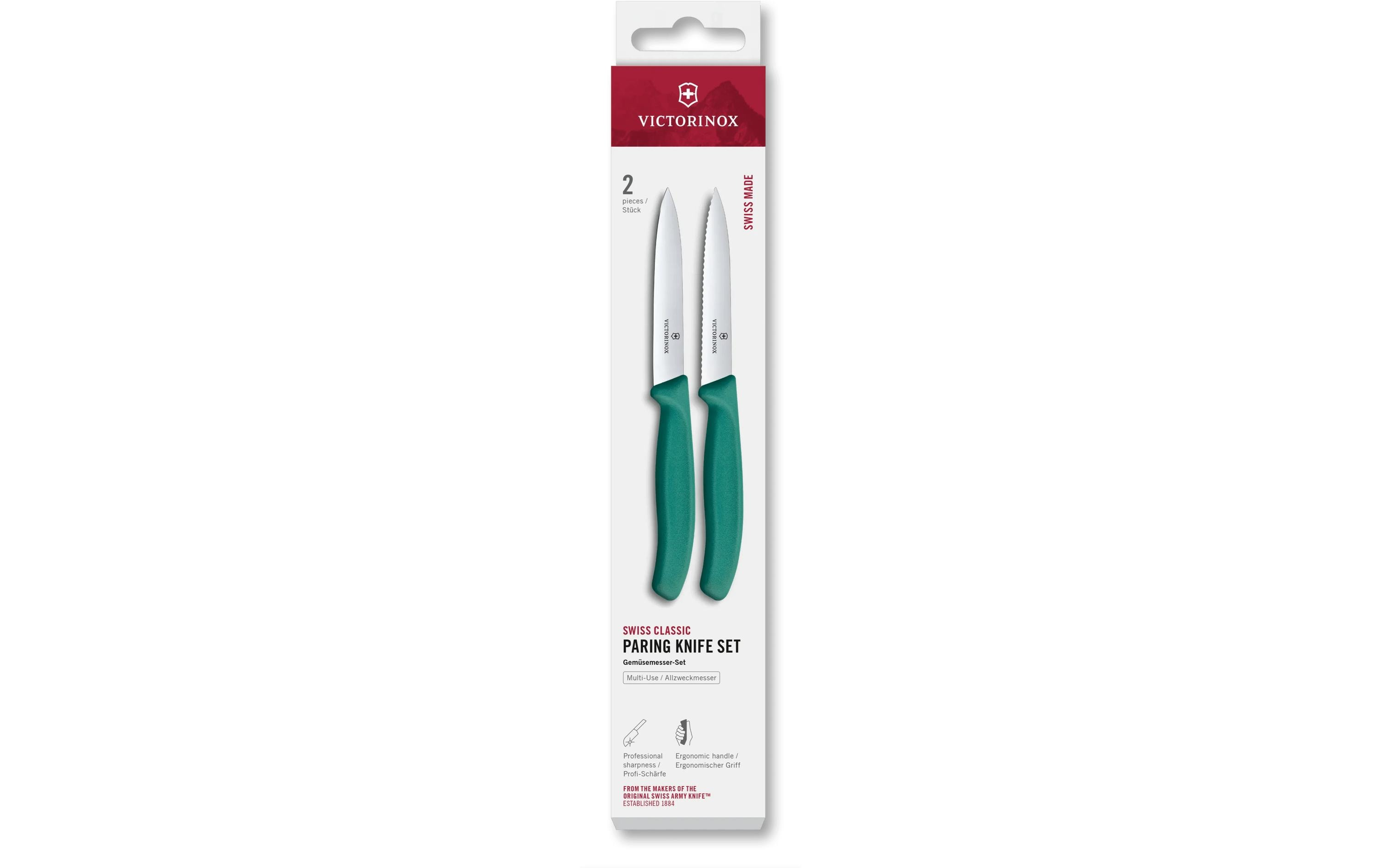 Messer-Set Swiss Classic, 10 cm, 2 Stück Von Victorinox Alltron / Farbe: Grün