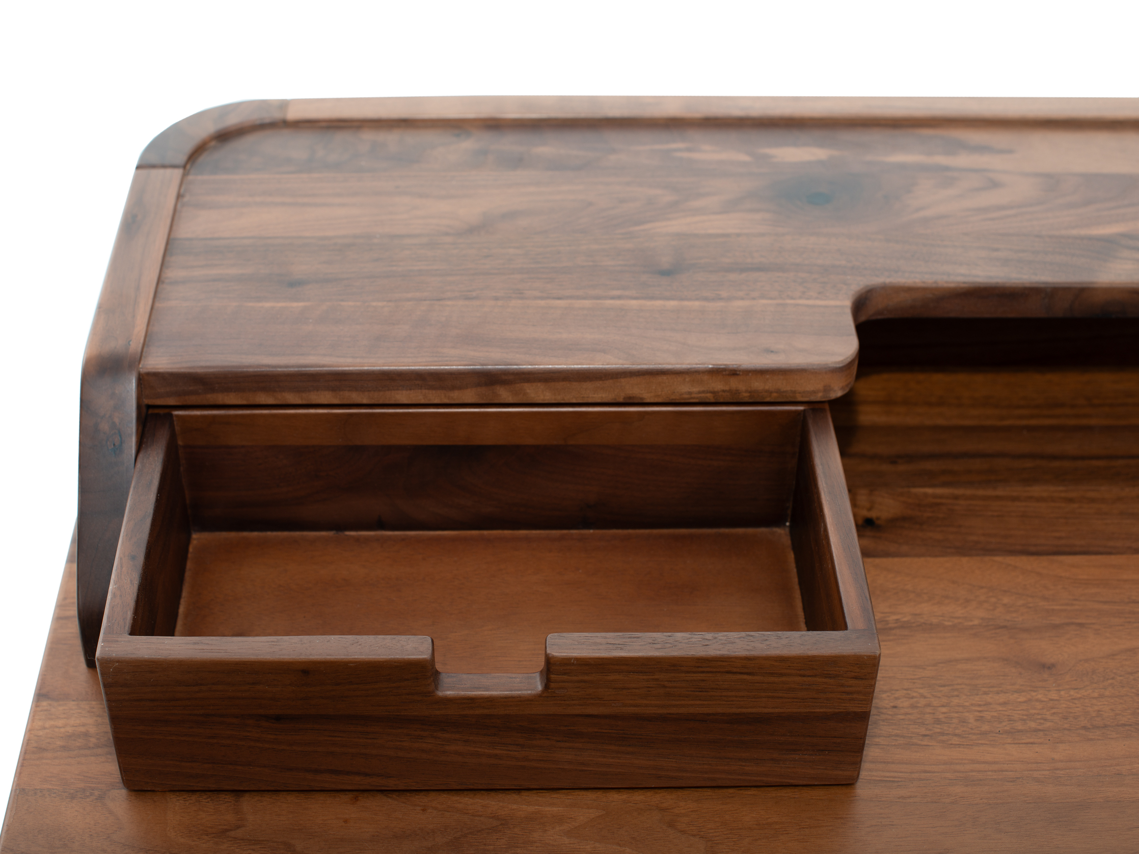 Schreibtisch Aska, Nussbaum Geölt, b 120 cm t 60 cm h 85 cm / Hasena