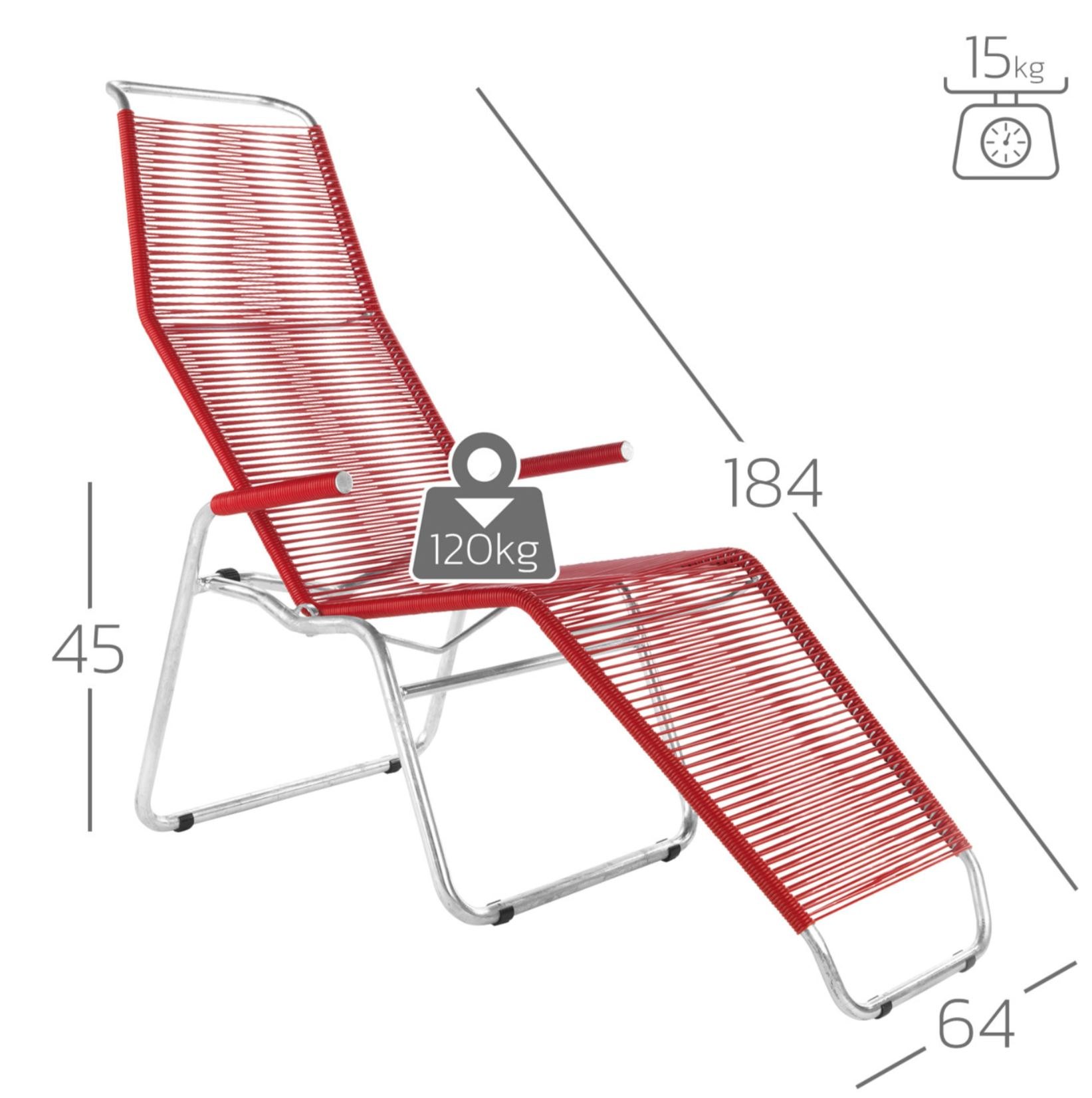 Spaghetti-Liege Brissago Schaffner / Farbe: Pastellgrün