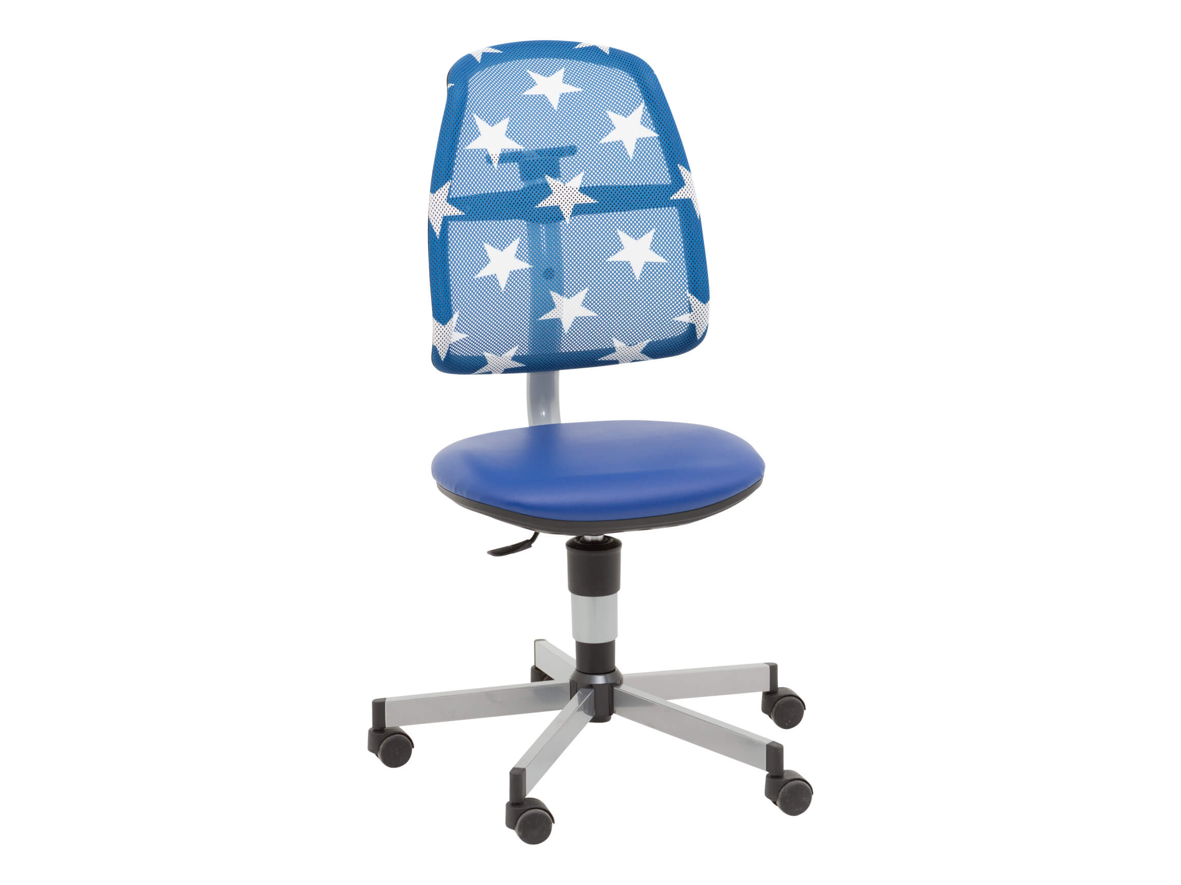Chaise de bureau Side, filet bleu, réglable en continu, b 44