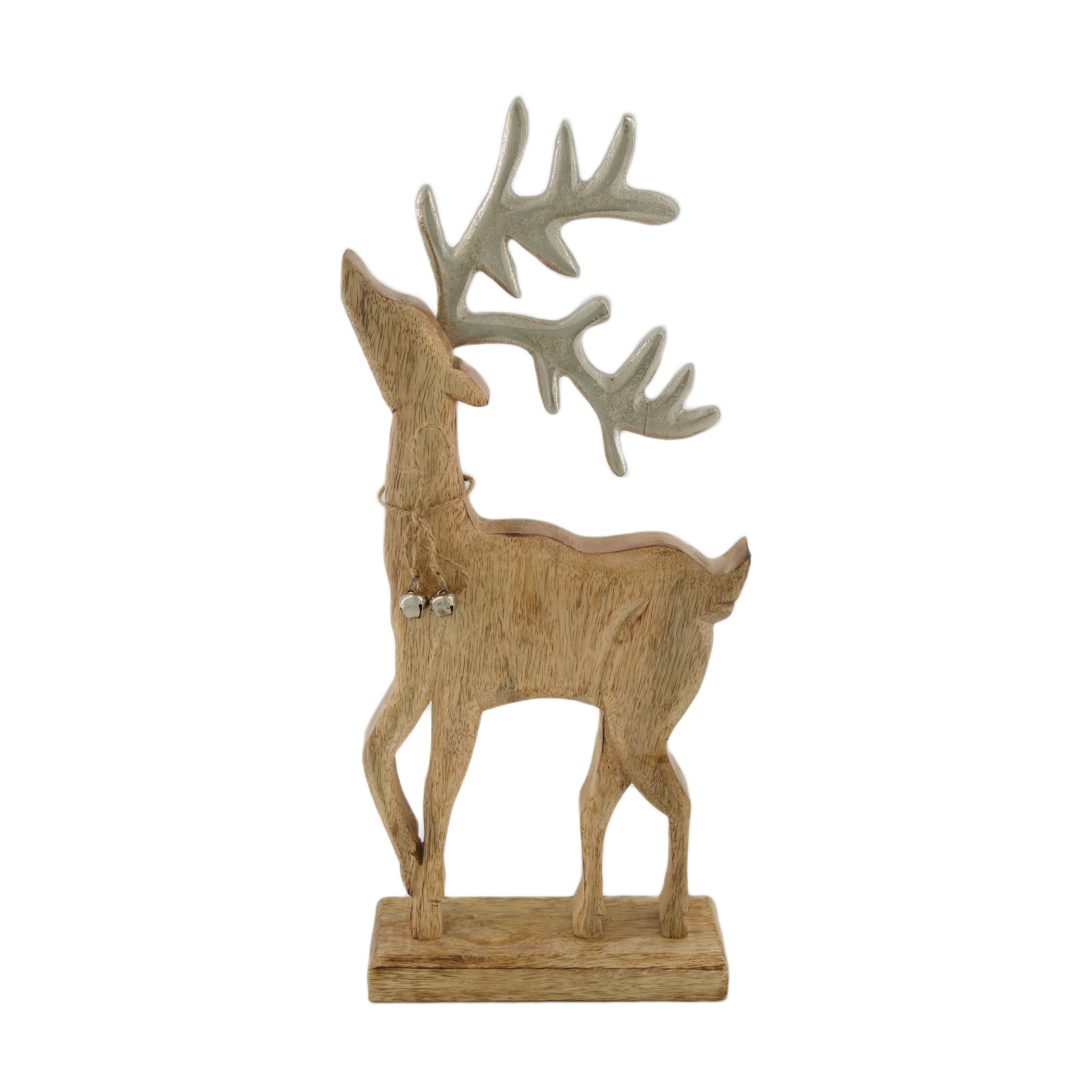 Rentier Mangoholz H: 38 cm Decofinder