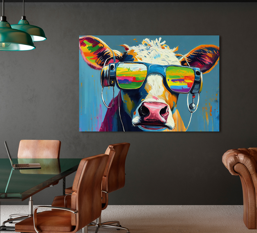 Acrylglasbild-Muh Cool-image LAND