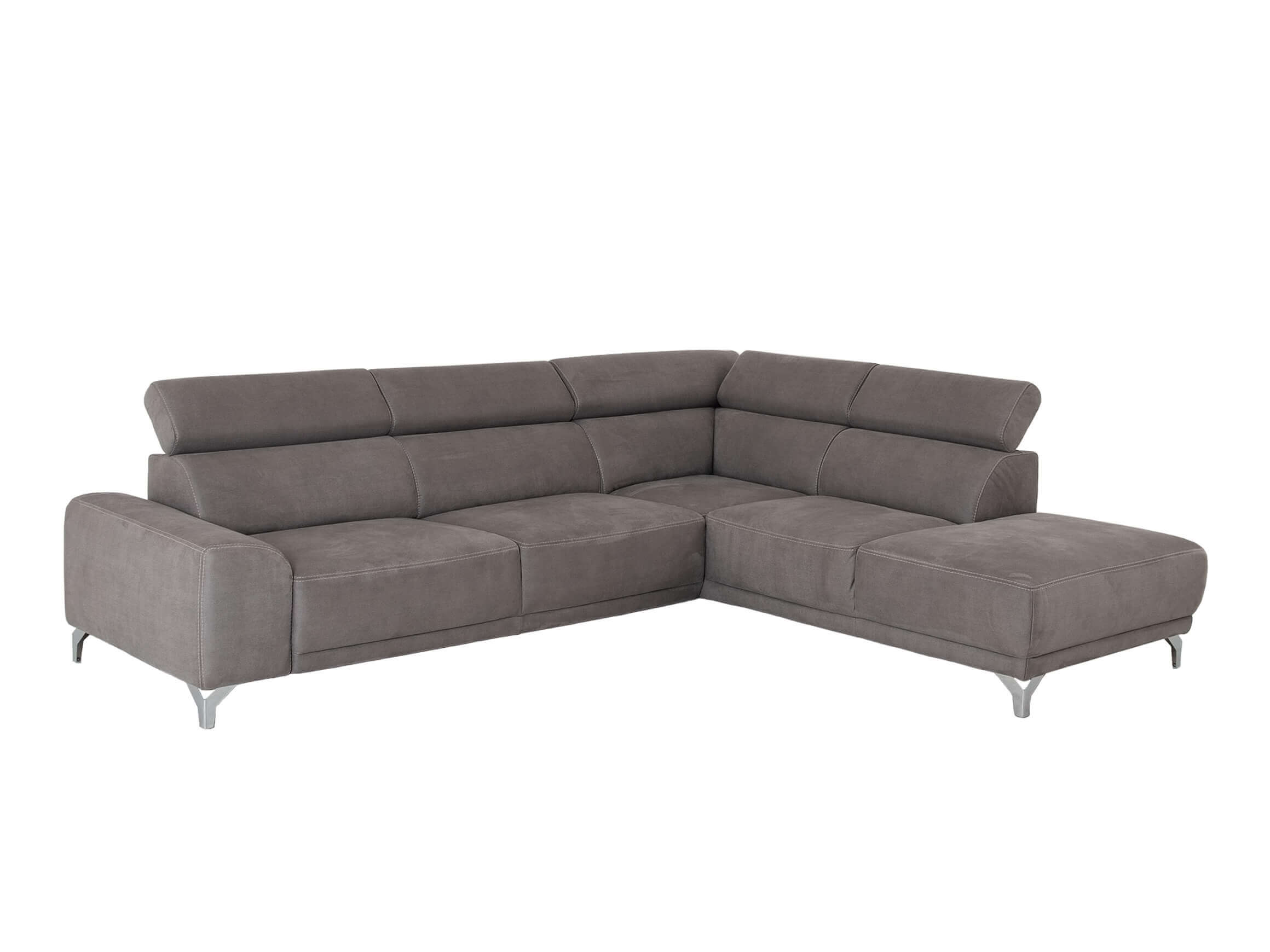 Ecksofa Lucio Candy / Farbe: Grey/ Material: Stoff