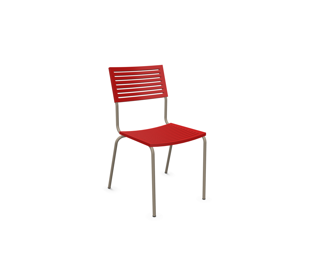 Gartenstuhl Bodensee von Schaffner / Farbe: Rot / Grösse: 55 x 58 cm