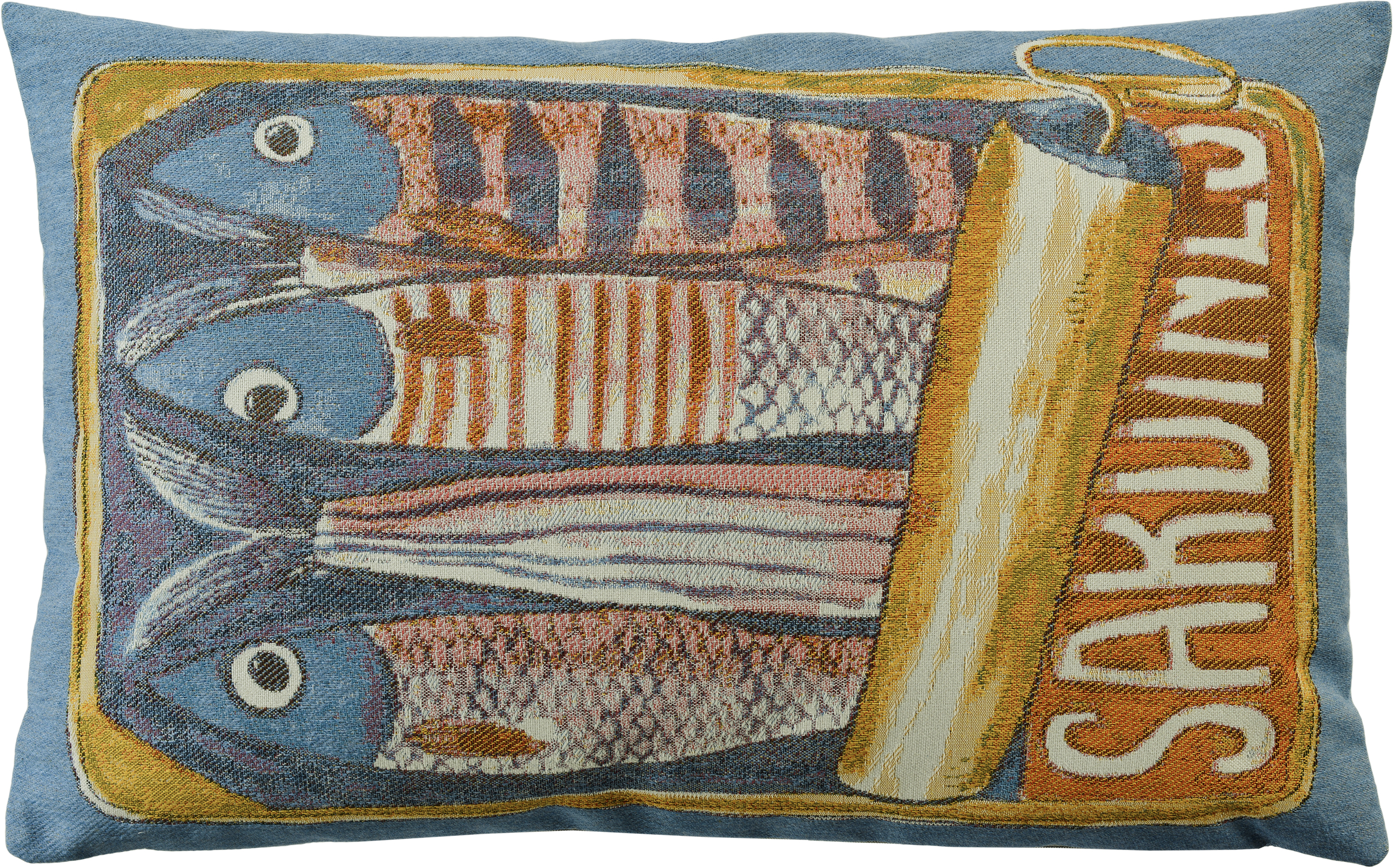 Sander AG Kissenhülle Scatola, Mittelblau 40 x 60 cm Blau | Schubiger Möbel