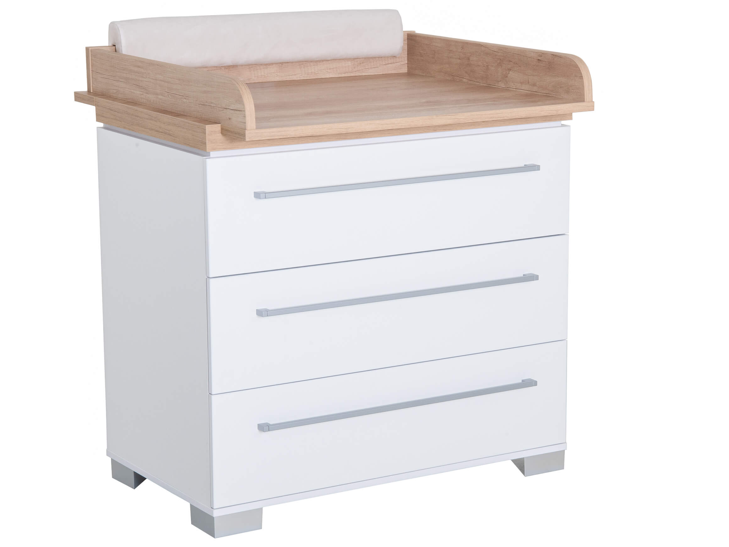 Wickel-Kommode Kira von Paidi / Farbe: Holzfarbig,Weiss / Grösse: 95 x 78 cm