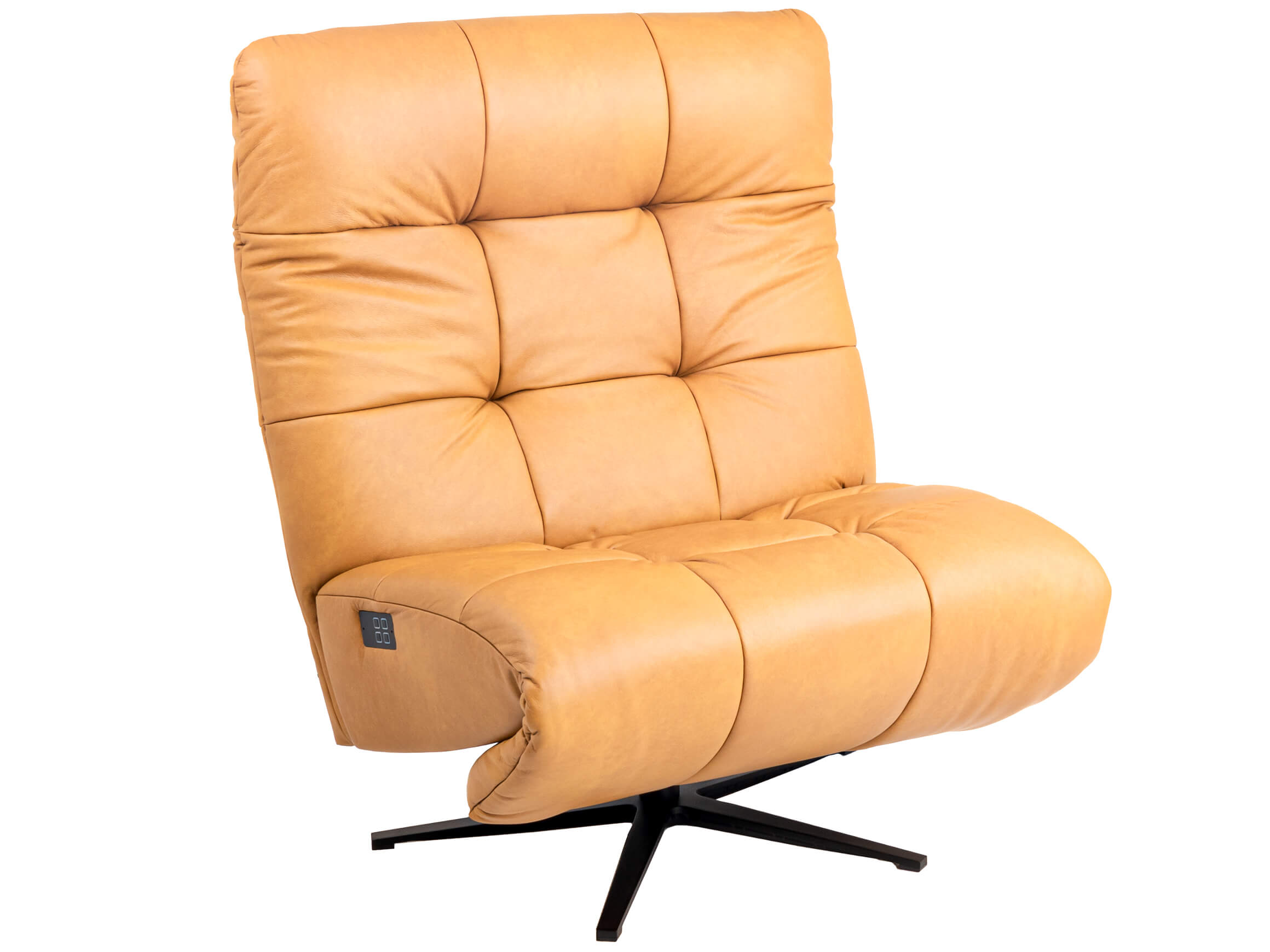 Sessel Palinka Schillig Willi / Farbe: Kurkuma / Bezugsmaterial: Leder