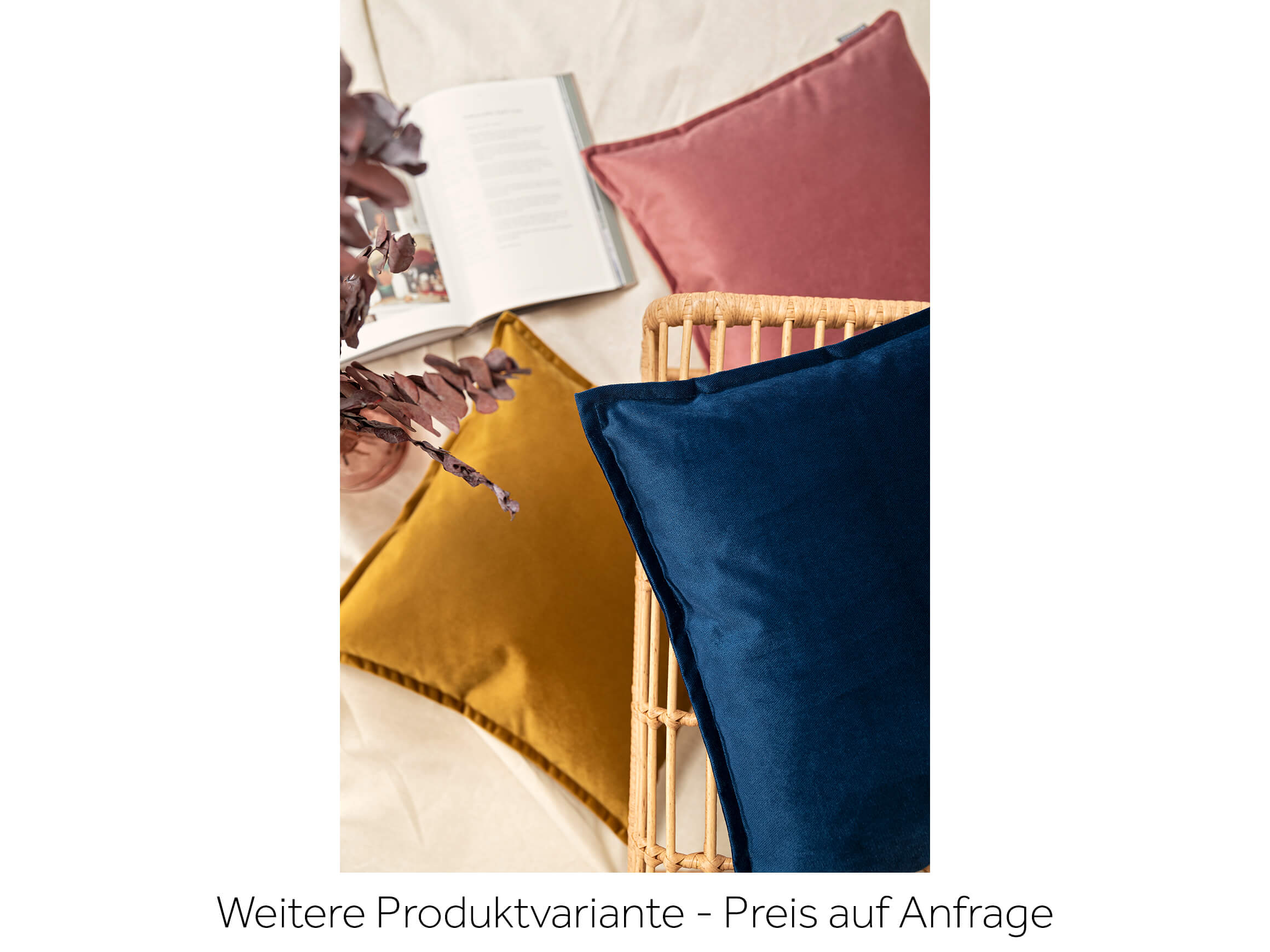 Kissenhülle Marla Anthrazit 45x45 cm Magma