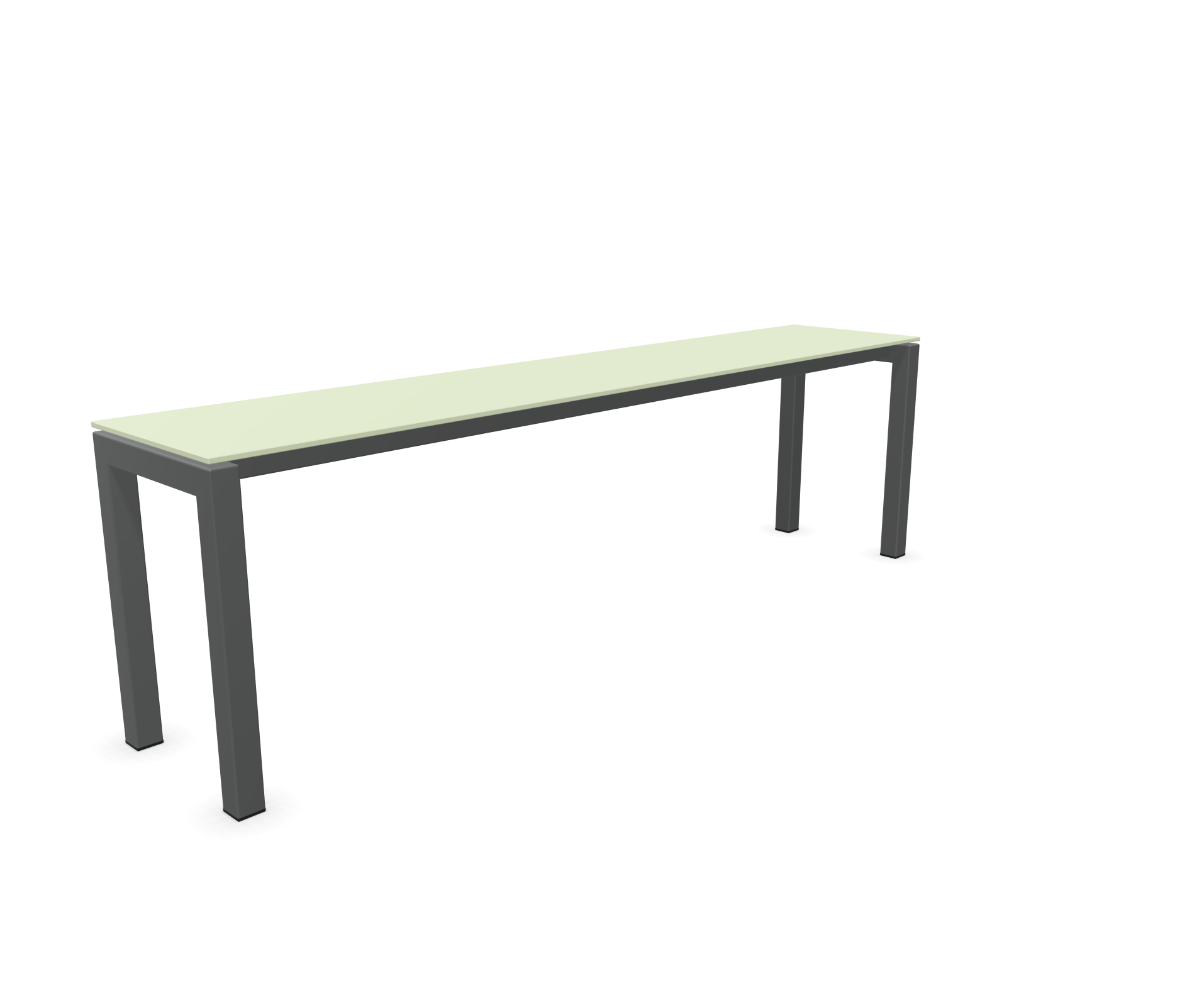 Lucerne garden bench from Schaffner / Colour: pastel green / Size: 160 x 32 cm