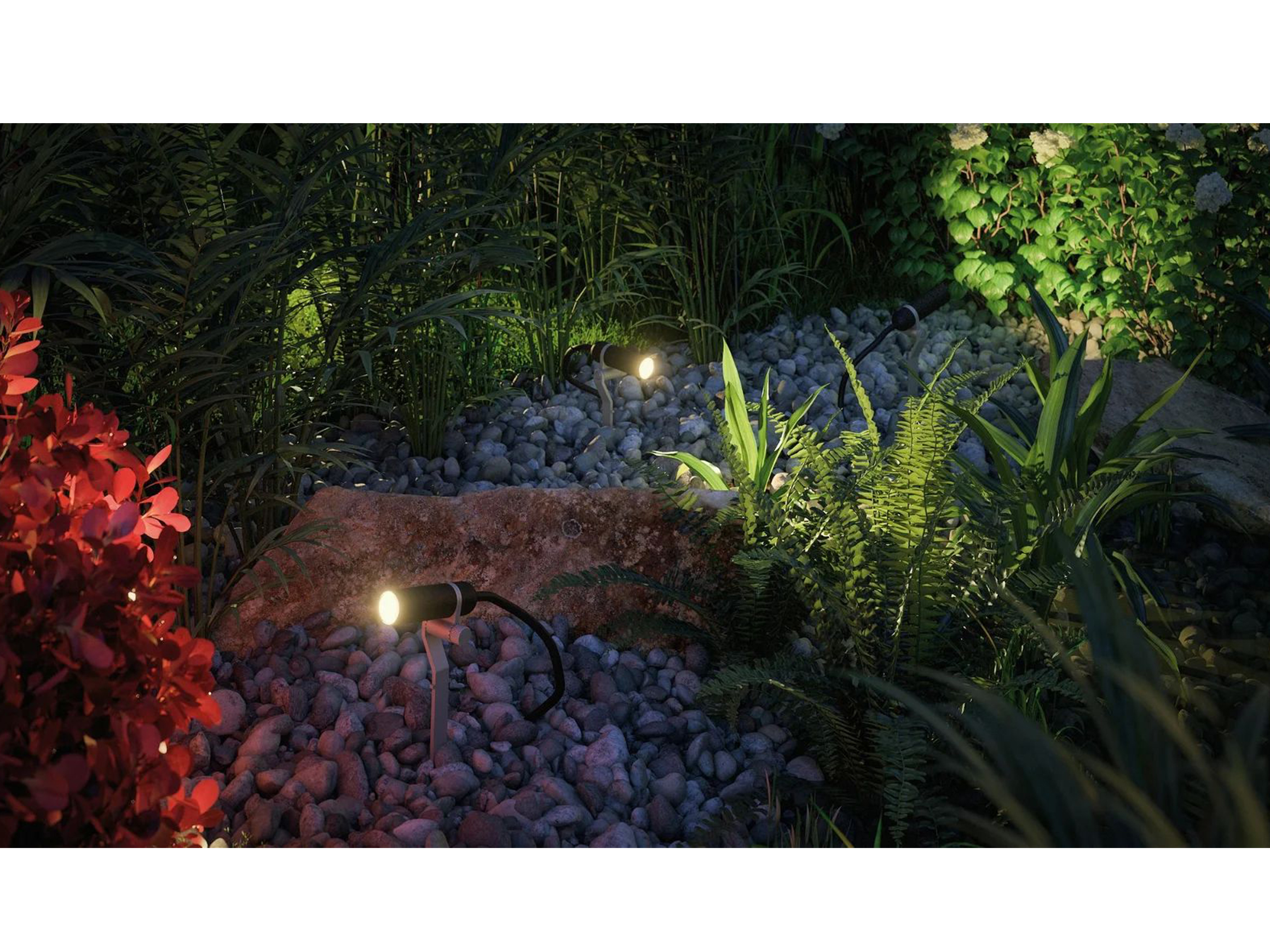 Garden spotlight Plug & Shine Plantini 45° Alltron