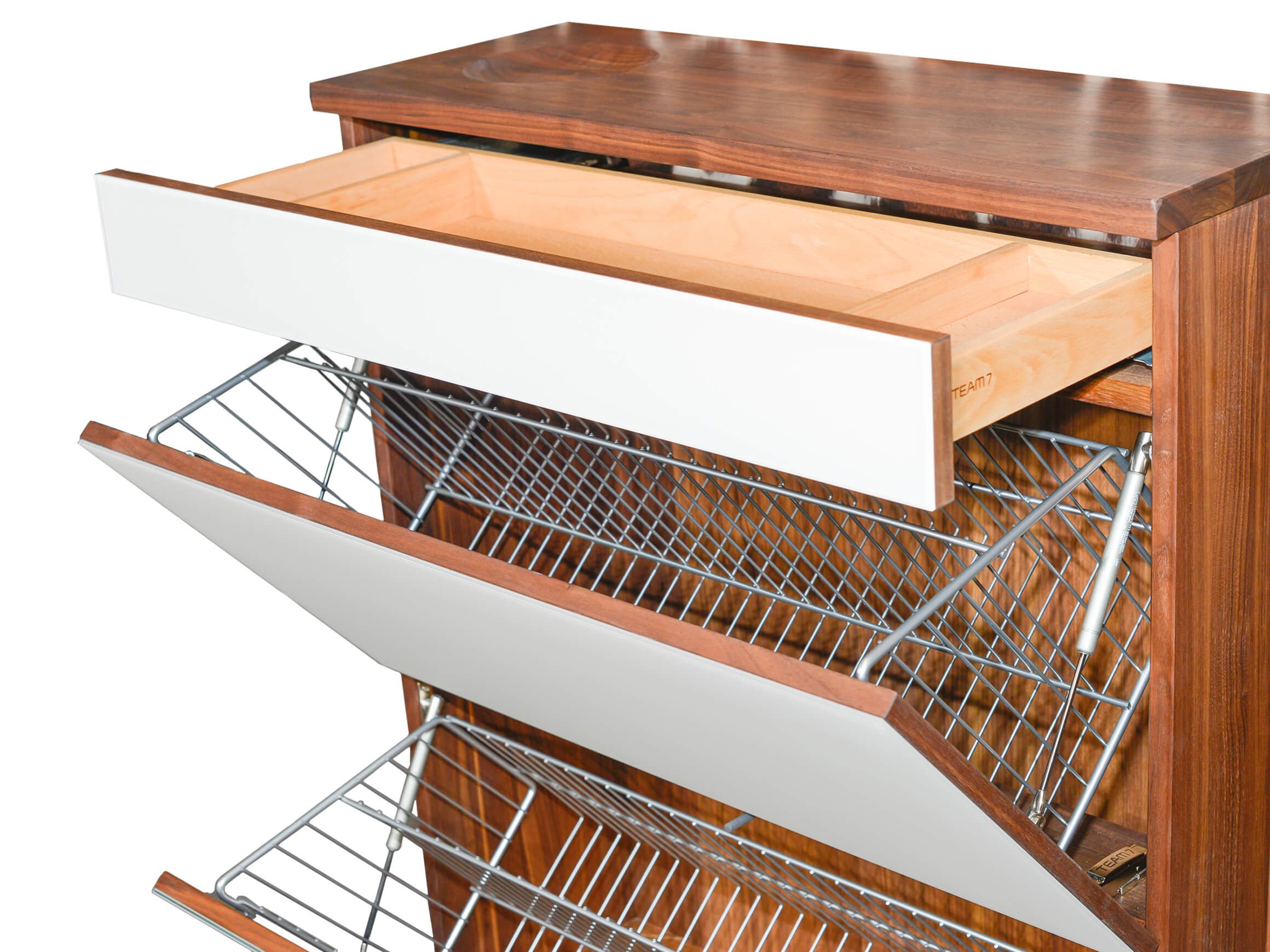 Garderobe Cubus Team 7 / Farbe: Nussbaum