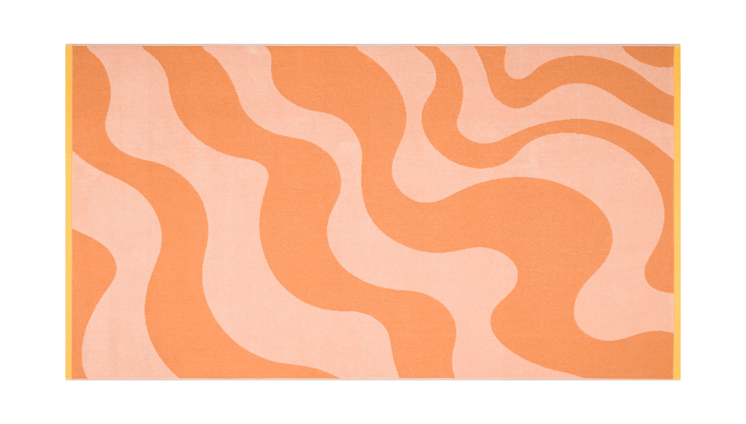 Strandtuch-Playa Retro Waves, Hellorange 100 x 180 cm-Sander AG