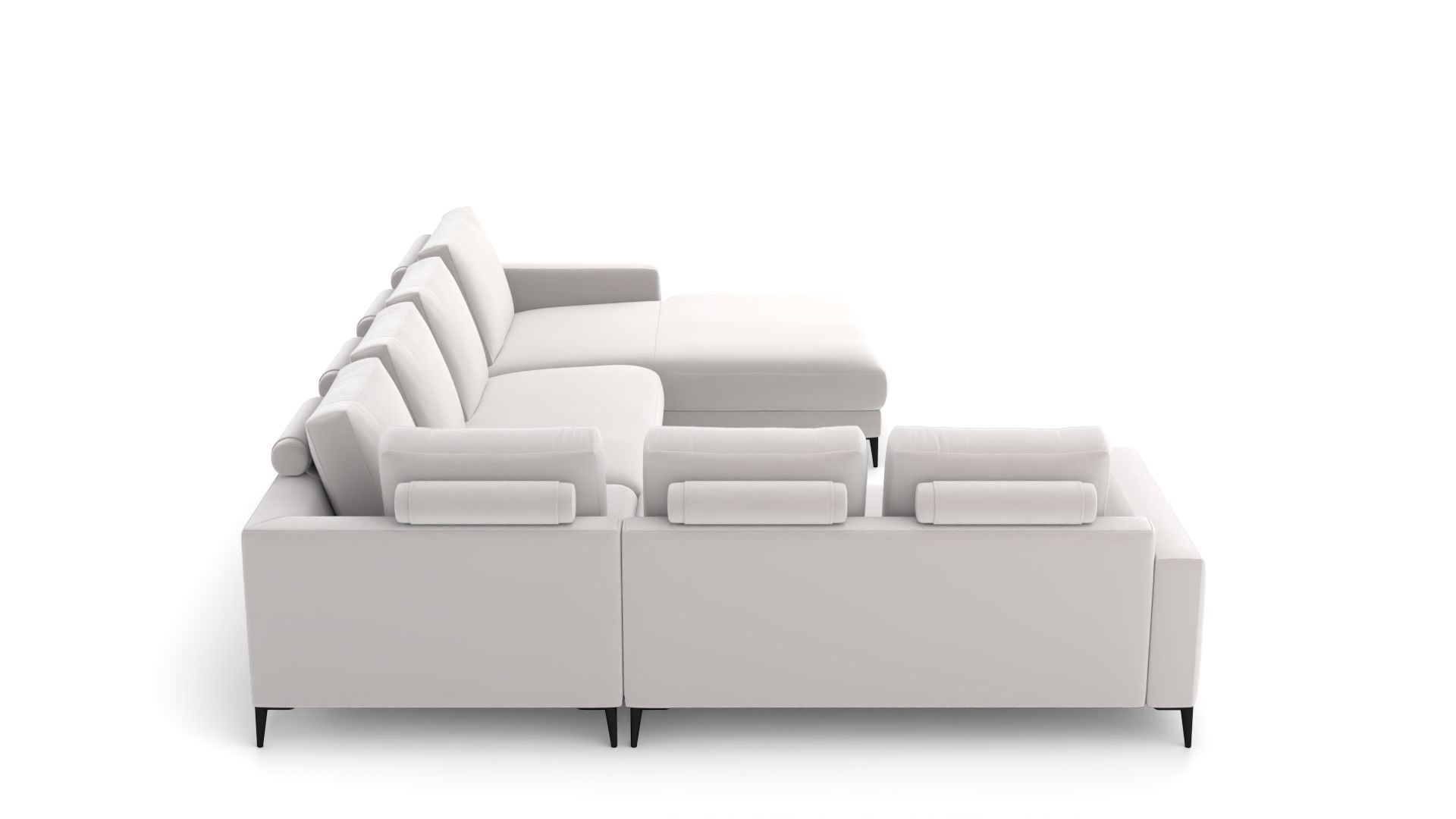 Wohnlandschaft Mercury links – modern, grosszügig, bequem