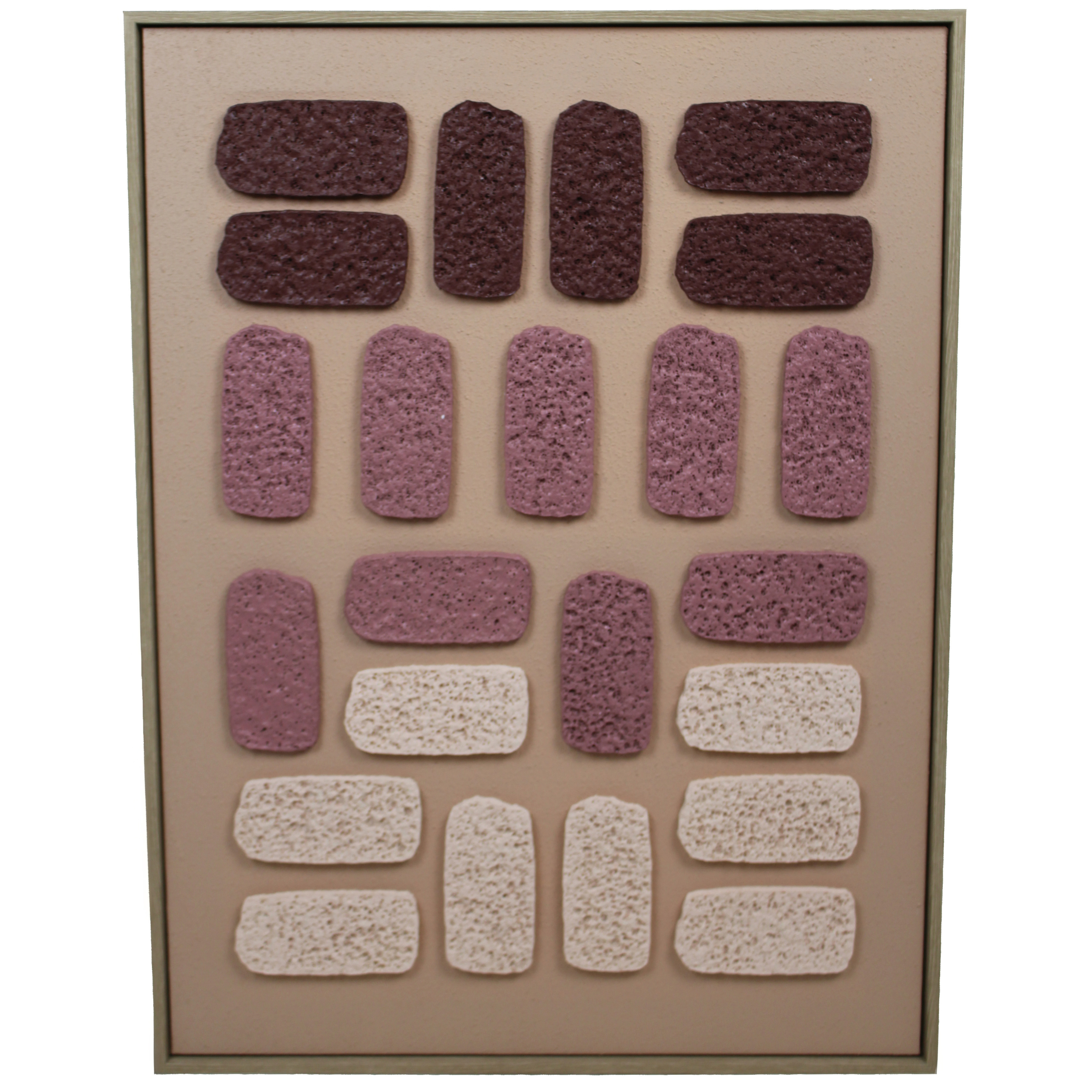 Picture Wall Plaque Paper Stains H: 80 cm Kersten