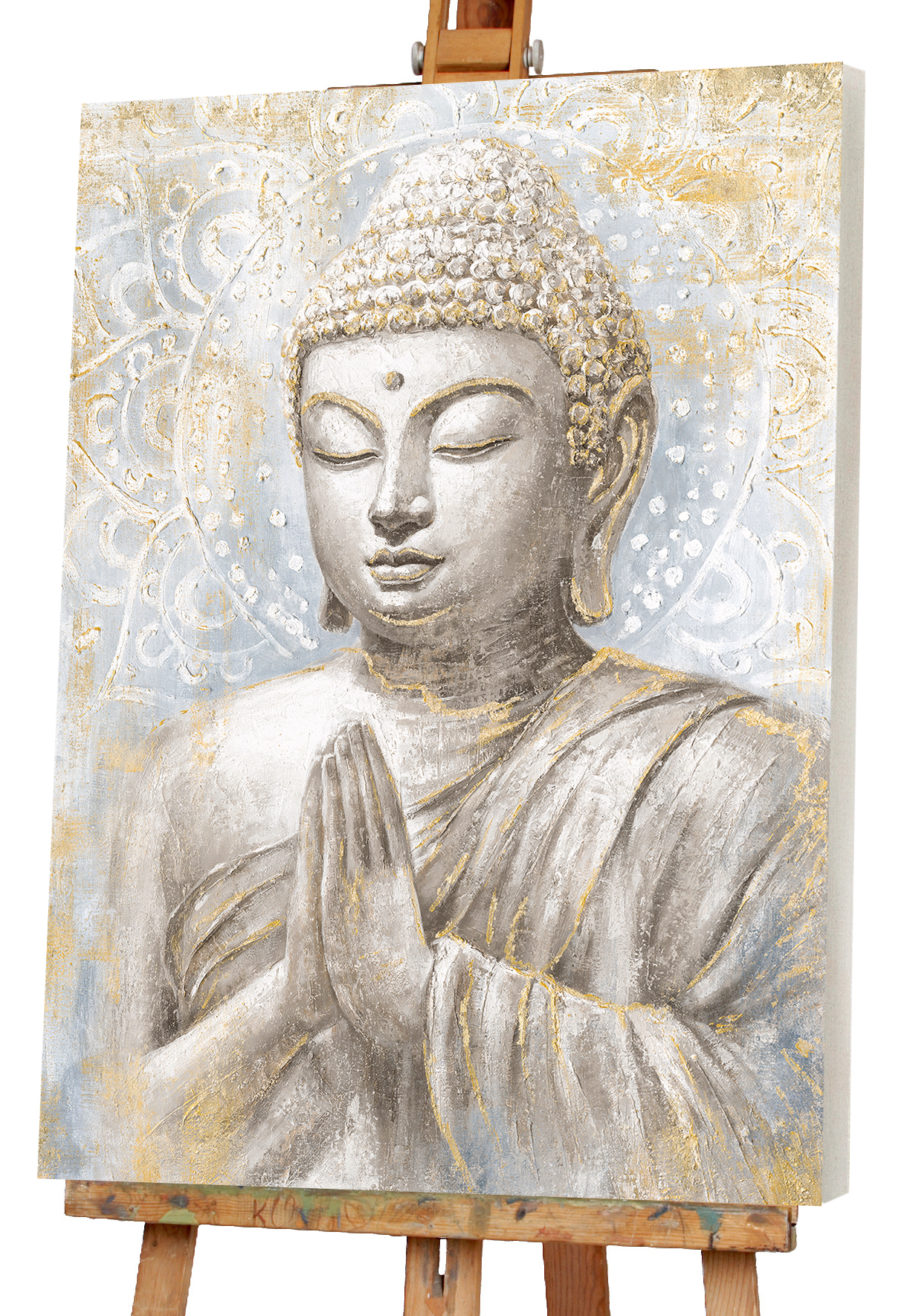 Gemälde Meditierender Buddha Gold image LAND