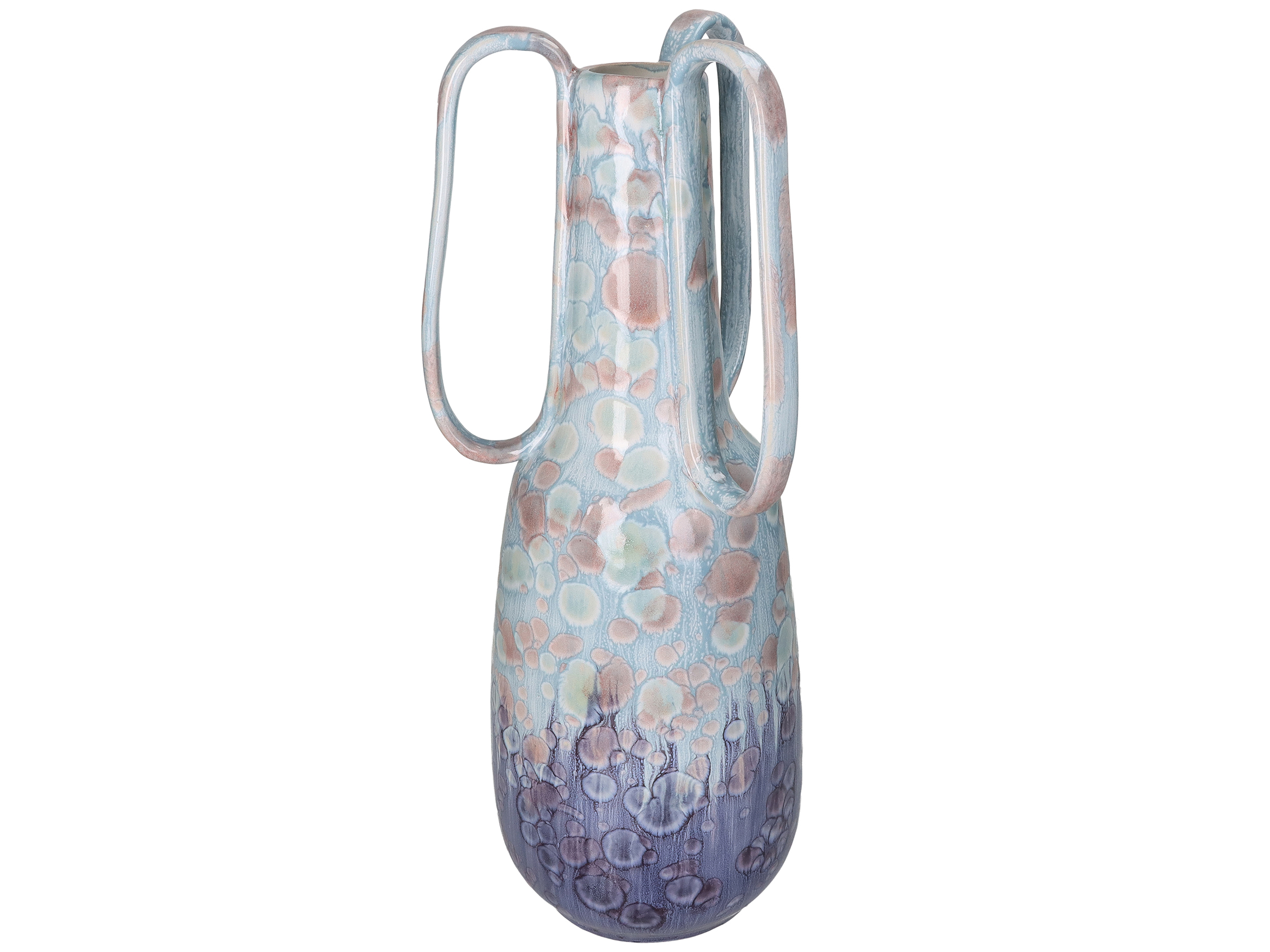 Vase Keramik Hellblau B: 18 cm Kersten