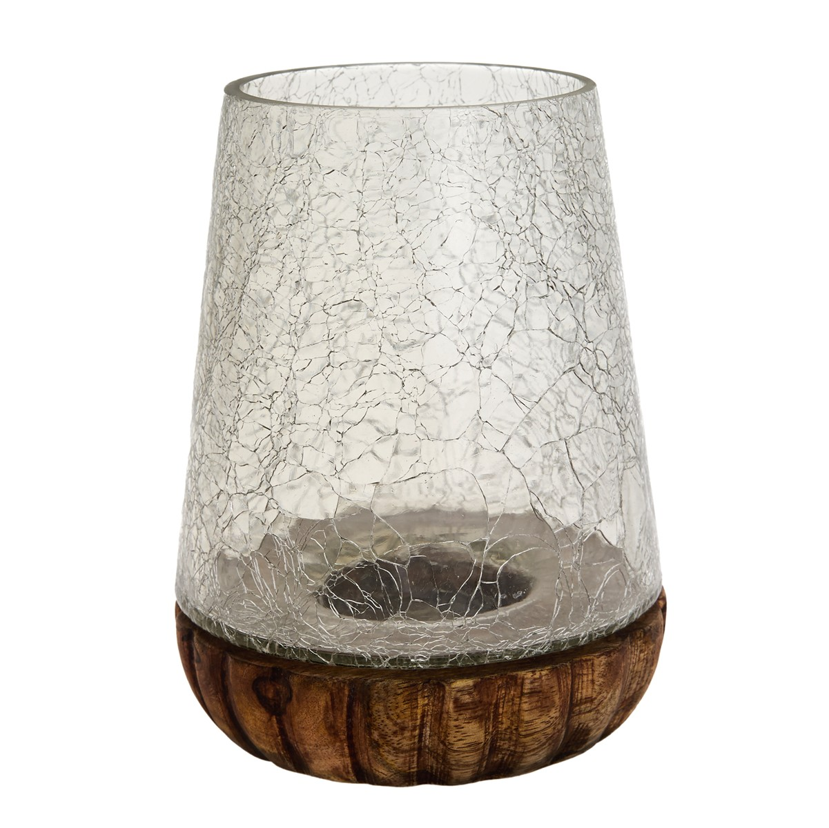 Windlicht Aflenz, Glas-Holz Decofinder