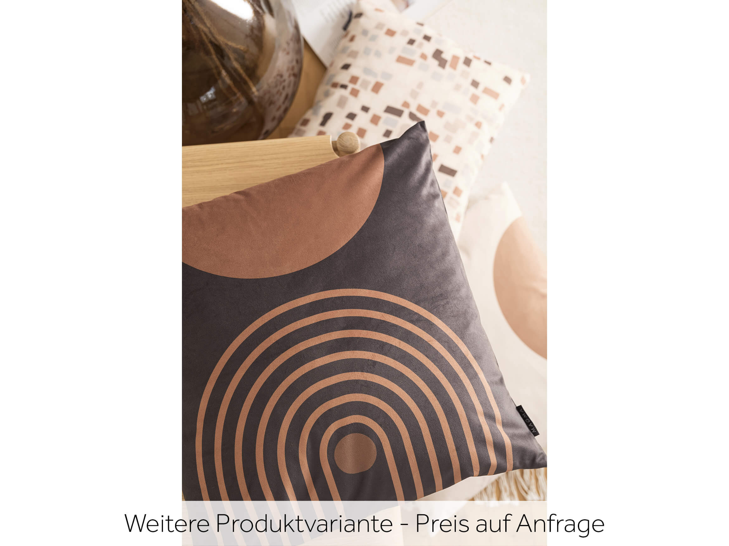 Kissenhülle Mosaic Anthrazit 30x50 cm Magma