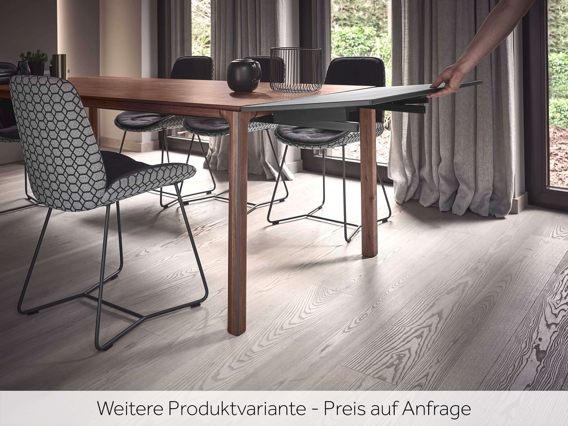 Esstisch Linja Nussbaum Wimmer / Tischblattmass (BxT) :140 x 110 cm