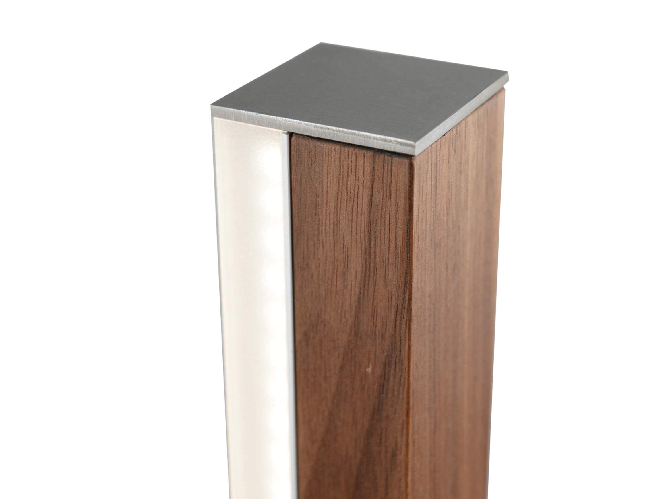 Stehleuchte Eiger, Amerik. Nussbaum, Touchdimmer, b 20