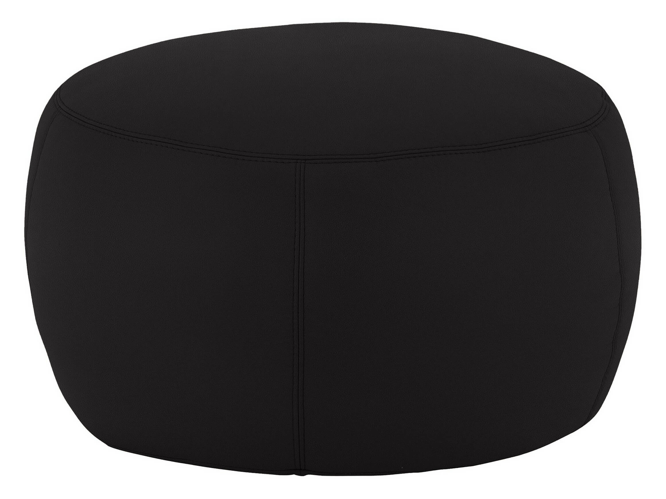 Hocker Annabelle D: 60 cm Candy / Farbe: Schwarz / Material: Leder