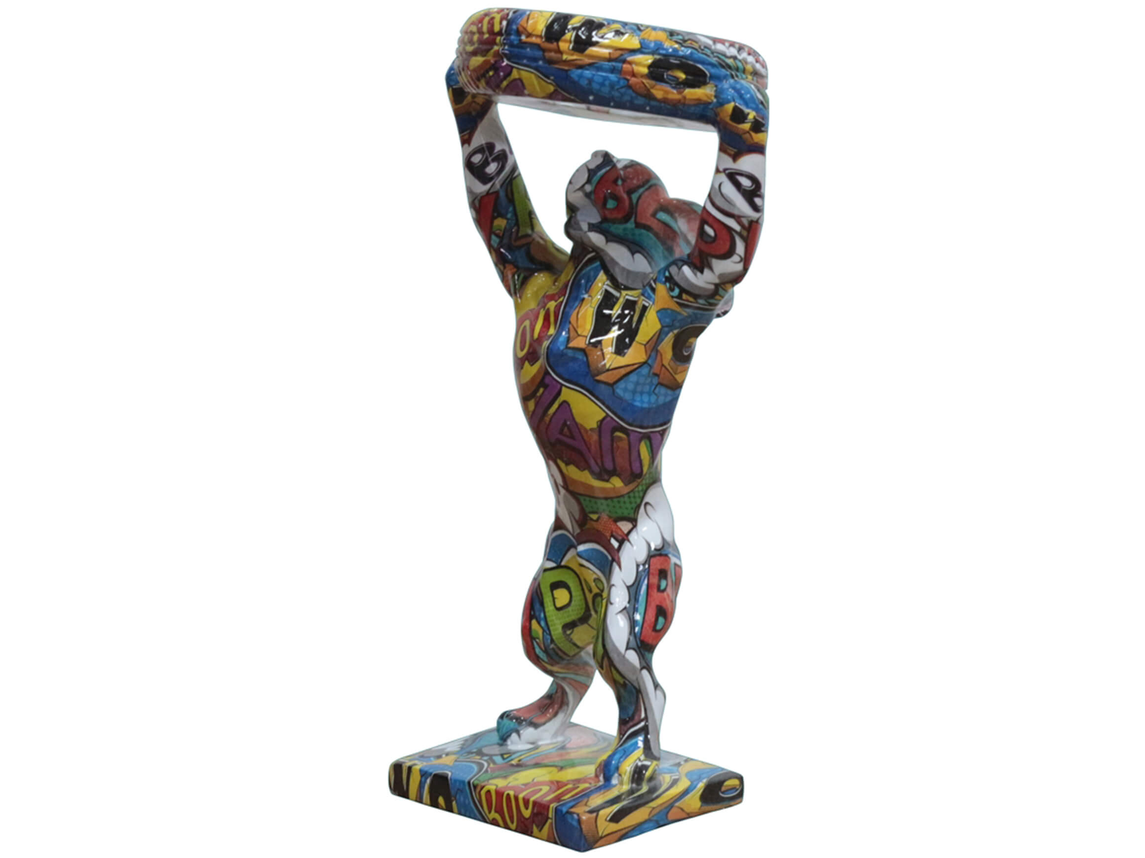 Skulptur Power Maus image LAND / Grösse: 16 x 32 cm