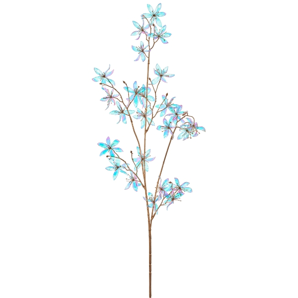 Kunstblumen Blütenzweig, Transparent Gasper