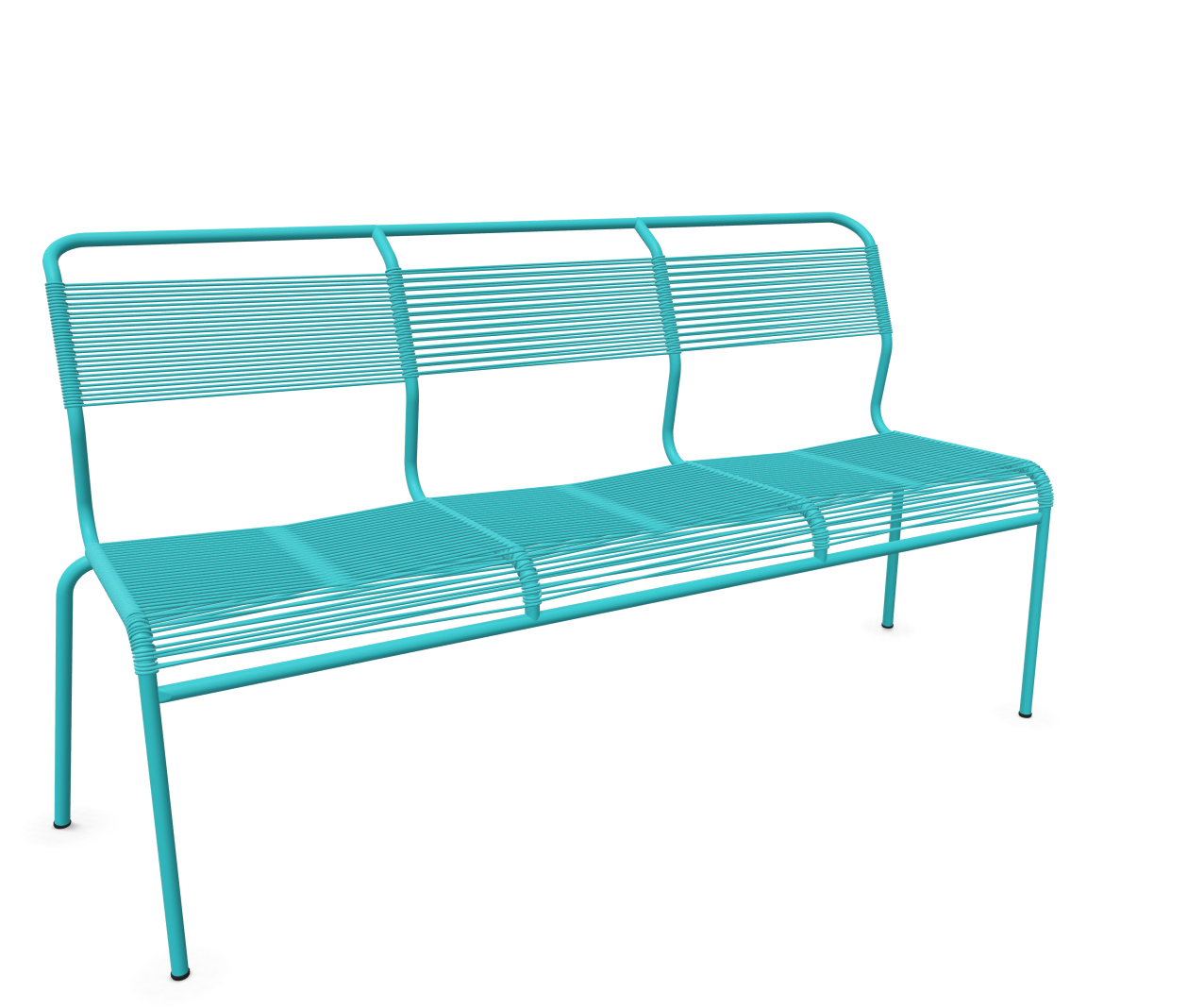 Schaffner Spaghetti-3er-Bank Säntis Blau | Schubiger Möbel