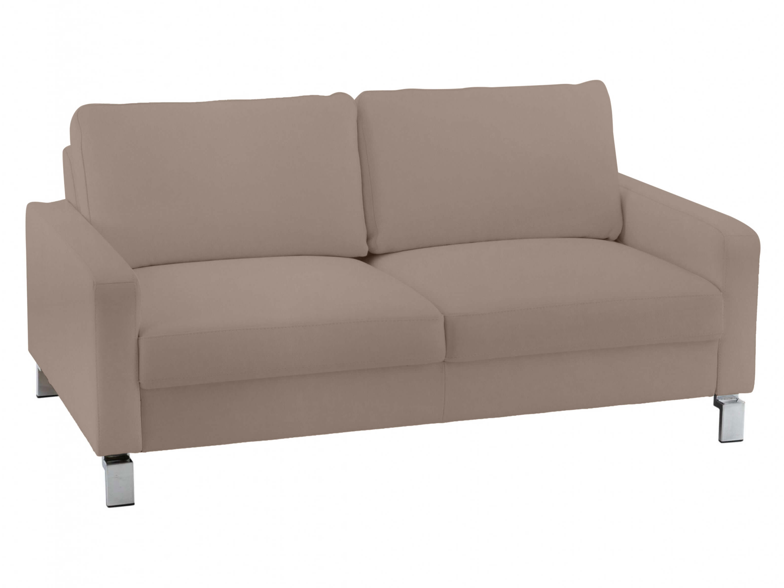 Sofa Interims Basic B: 164 cm Candy / Farbe: Asphalt / Material: Leder Basic
