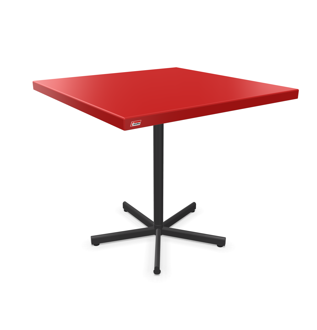Schaffner Tisch Bodensee Quadratisch Rot | Schubiger Möbel