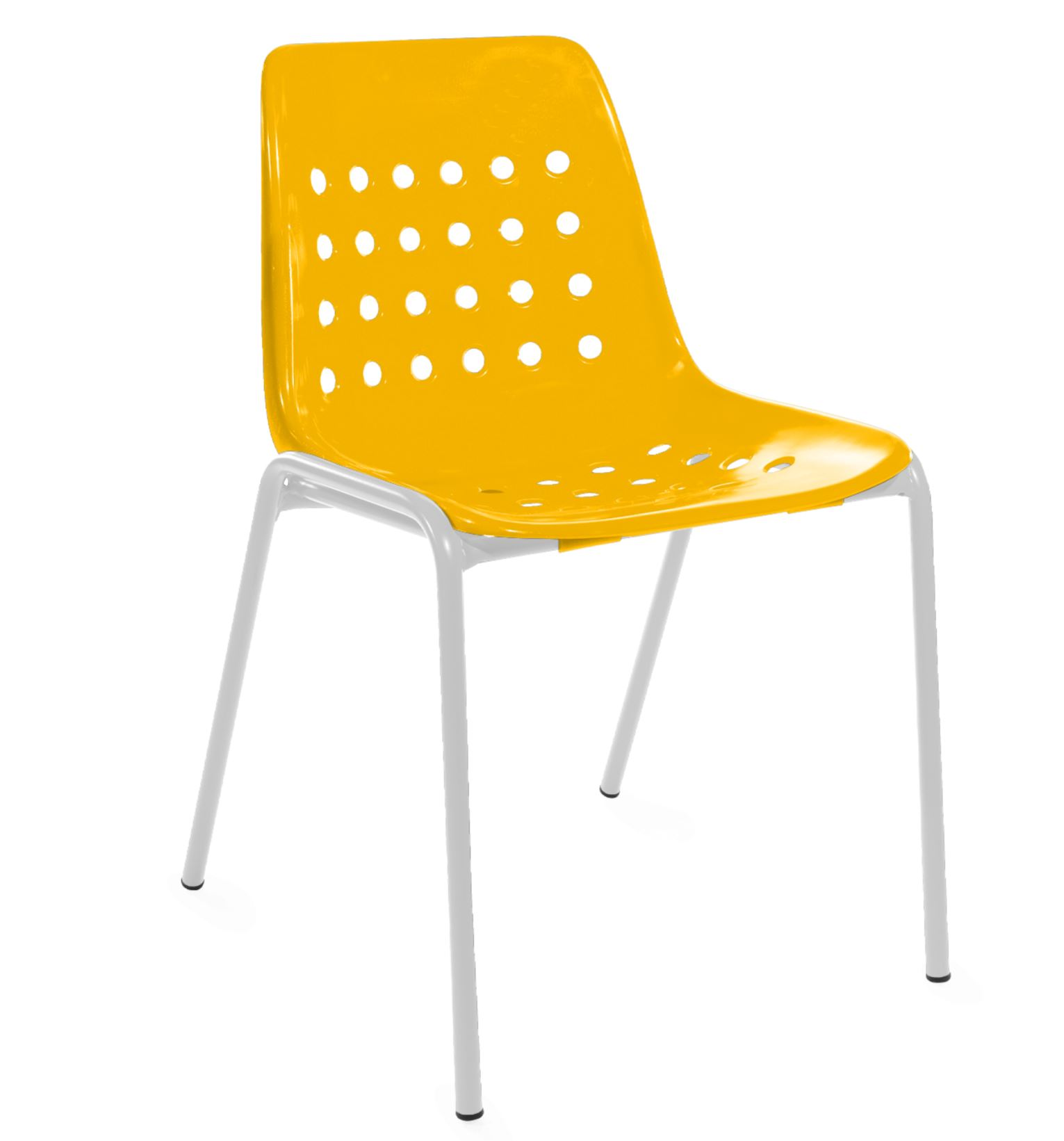 Schalen-Stuhl Bermuda von Schaffner / Farbe: Gelb / Grösse: 49 x 52 cm