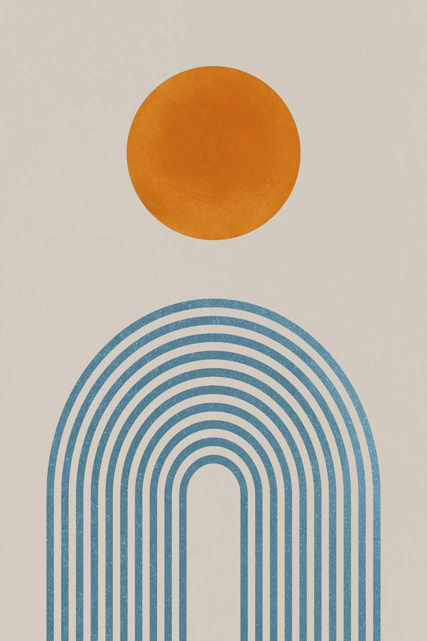 Canvas-Orange Dot-image LAND