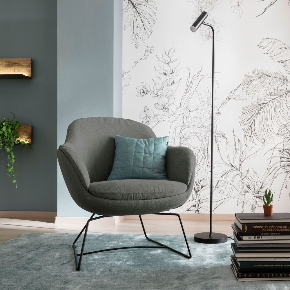 Sessel Glove Candy/ Farbe: Dark Grey / Masse (BxT) :78x80 cm