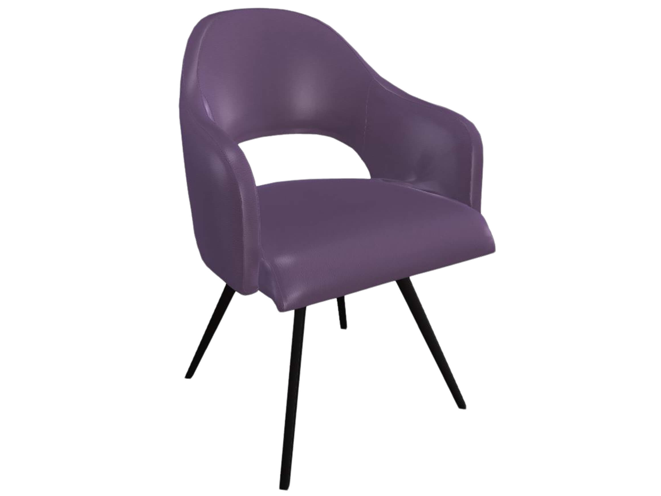 Drehstuhl Salesa Trendstühle / Farbe: Lila / Material: Leder