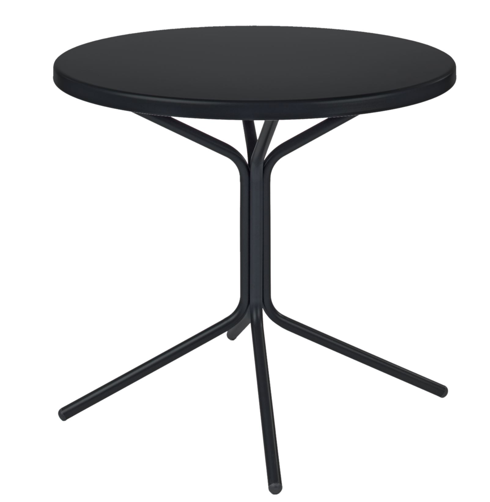 Metall-Bistrotisch Pix Rund von Schaffner / Farbe: Schwarz / DxH: 60 x 72 cm