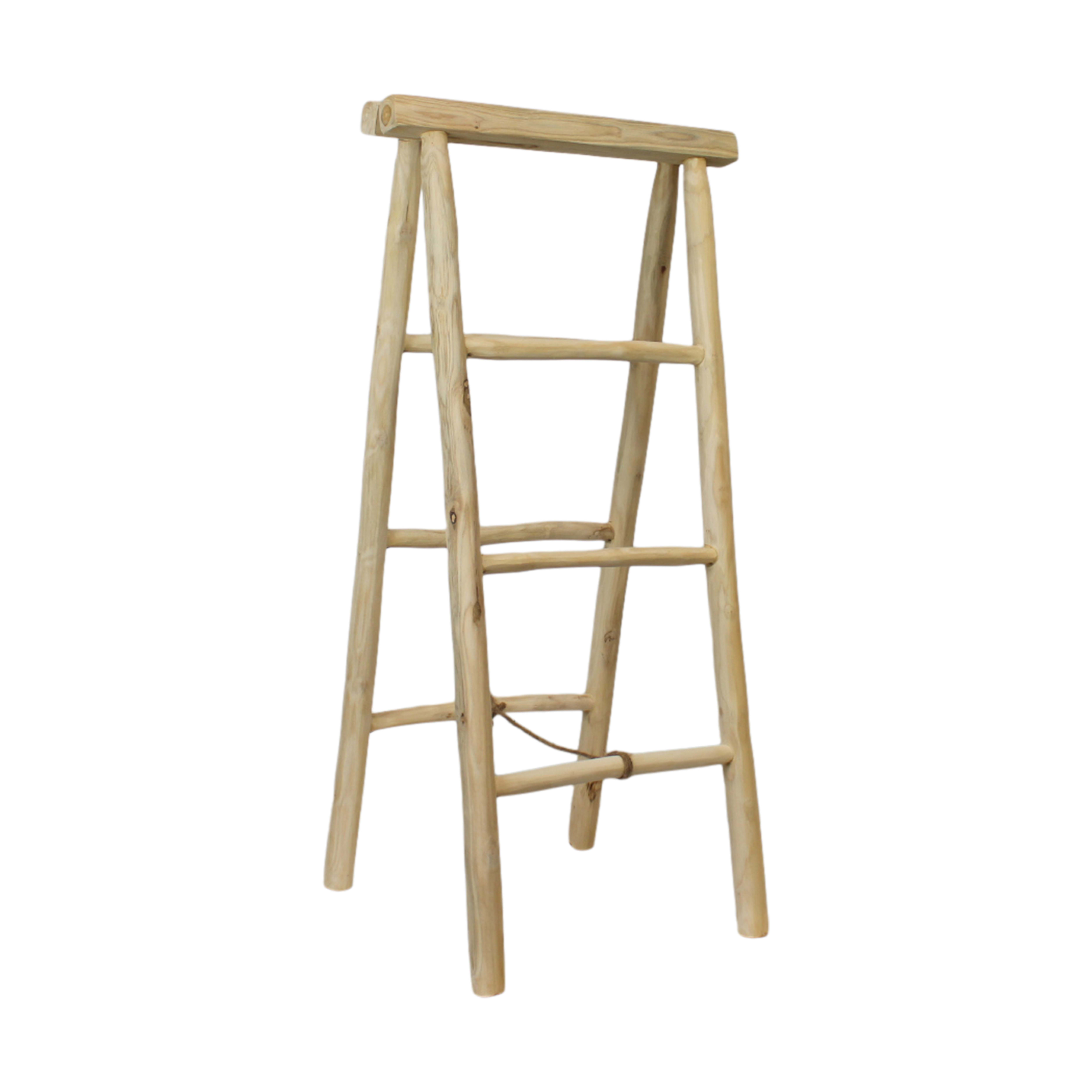 Teak ladder H: 100 cm Decofinder