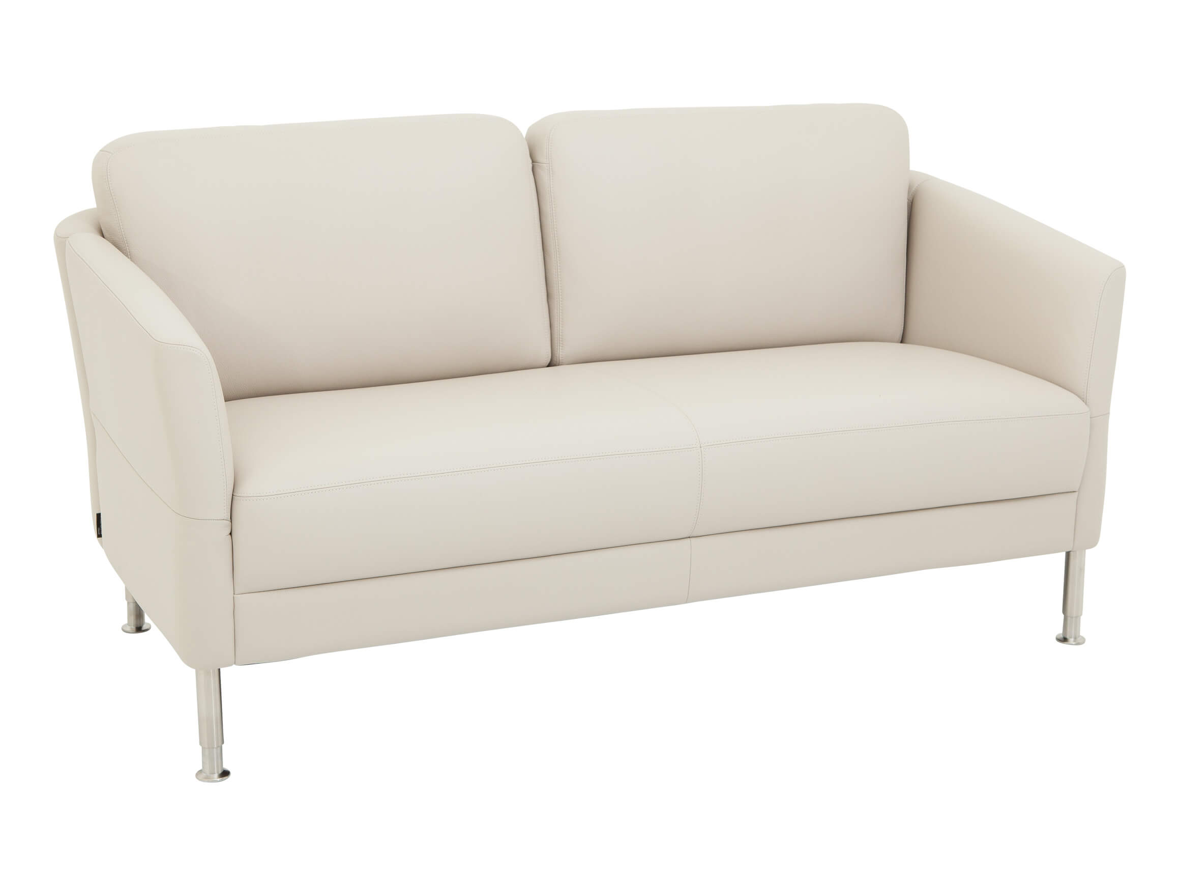 2er Sofa Nimbus, Leder, Höhenverstellbar, b 164 cm t 86 cm h 81-84 cm