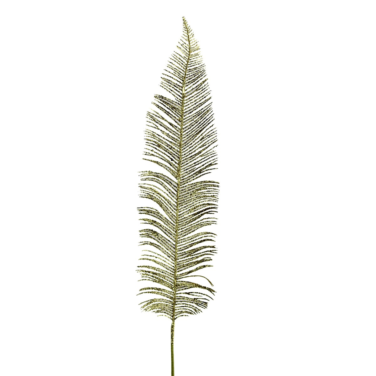 Decofinder Kunstblume Feder, Goldglitter  | Schubiger Möbel
