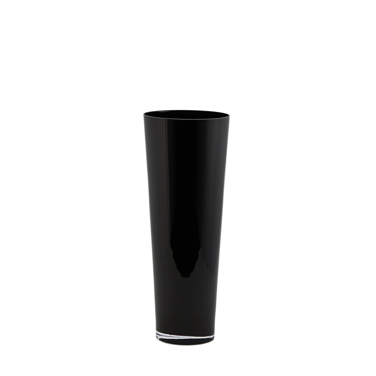 Edg Vase Glas Schwarz H: 50 cm Schwarz | Schubiger Möbel