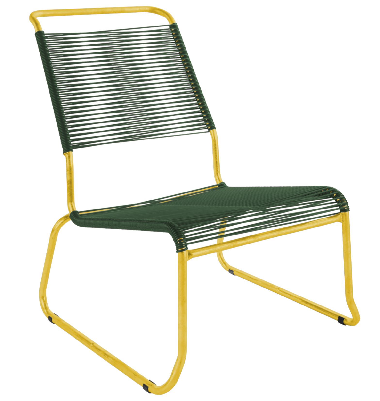 Schaffner Spaghetti-Kufen-Lounger Säntis Hochlehner Grün | Schubiger Möbel