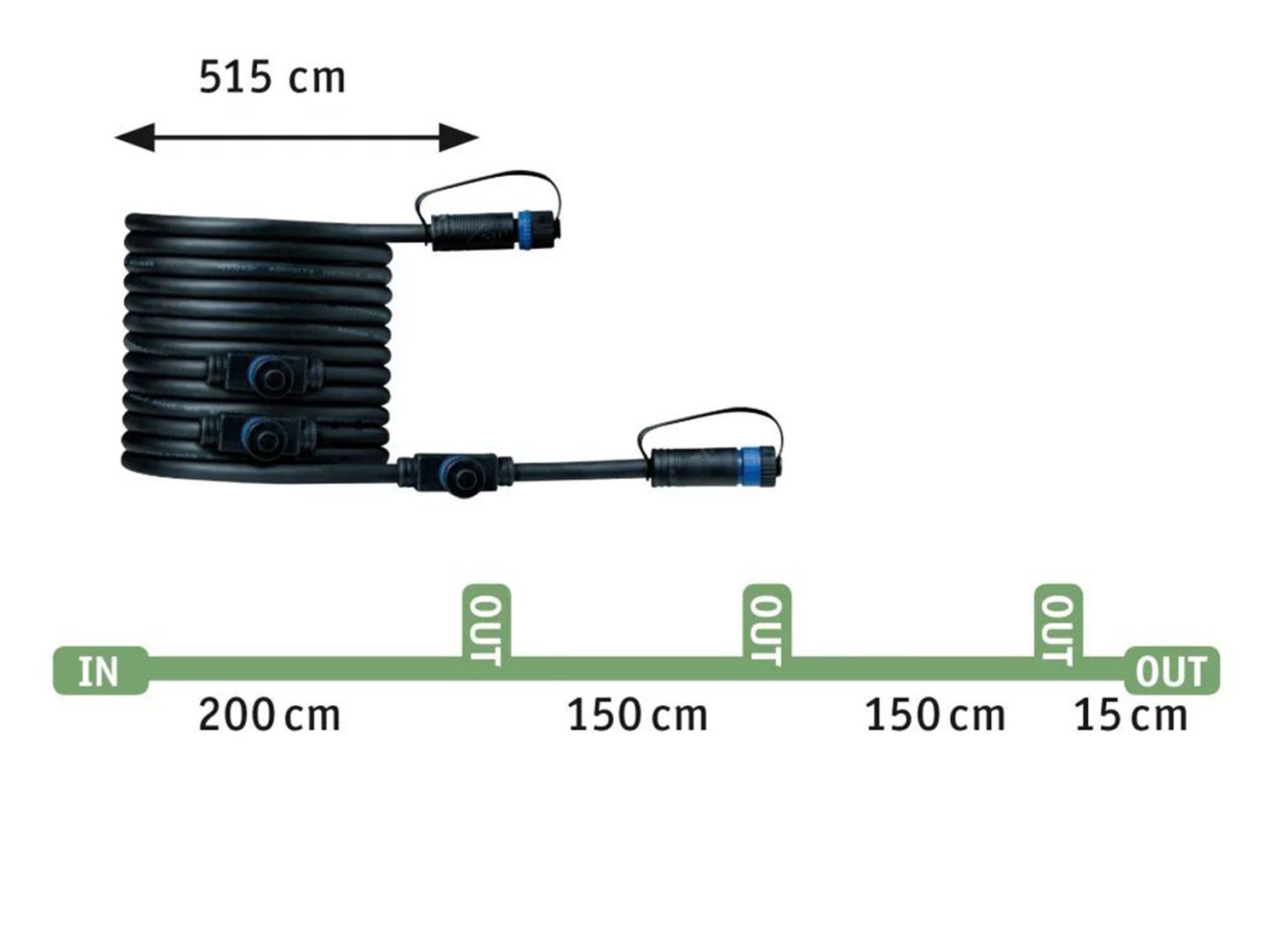 Gartenspot-Set Plug & Shine Plantini 45° Alltron